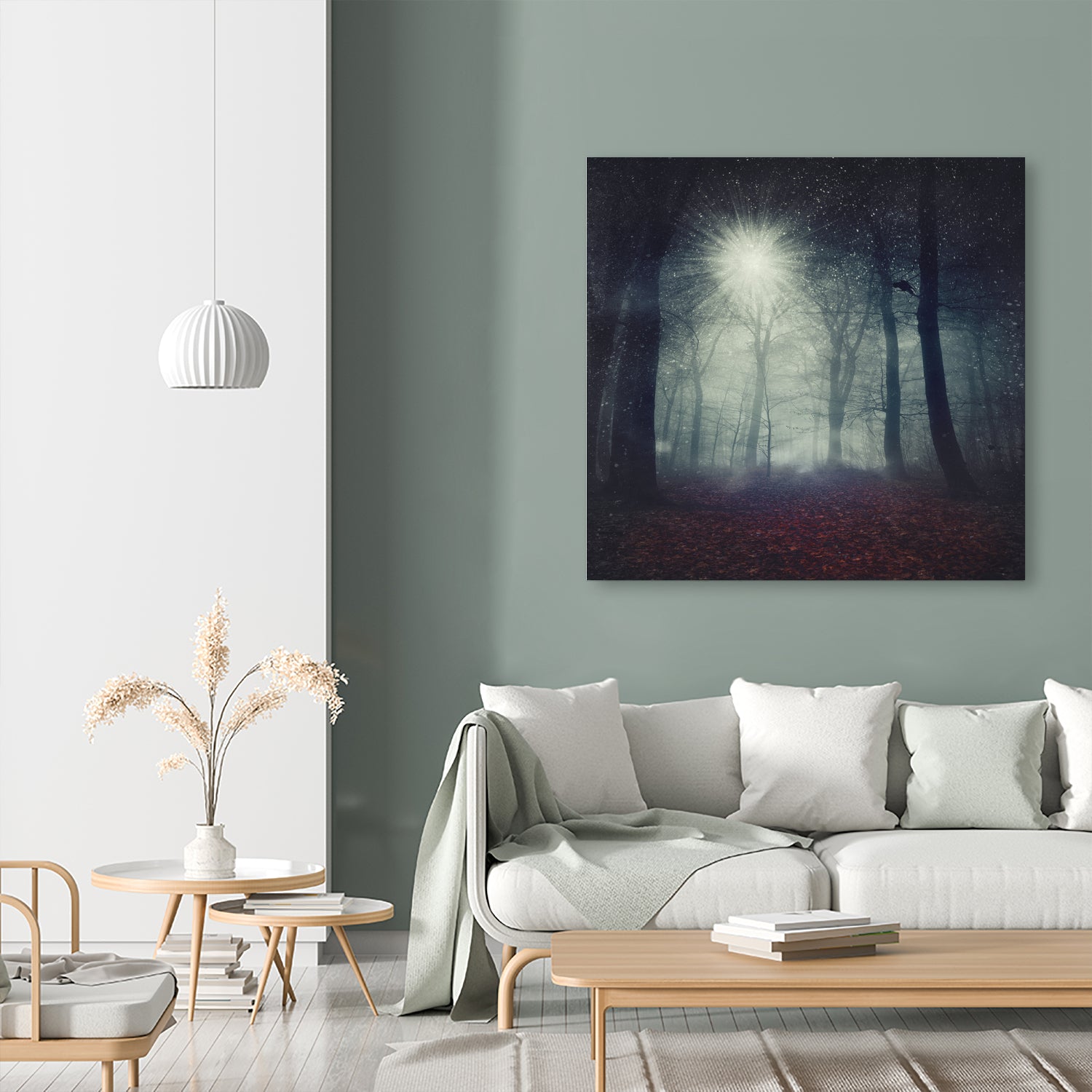 enchanted forest by Dirk Wüstenhagen on GIANT ART - blue digital painting