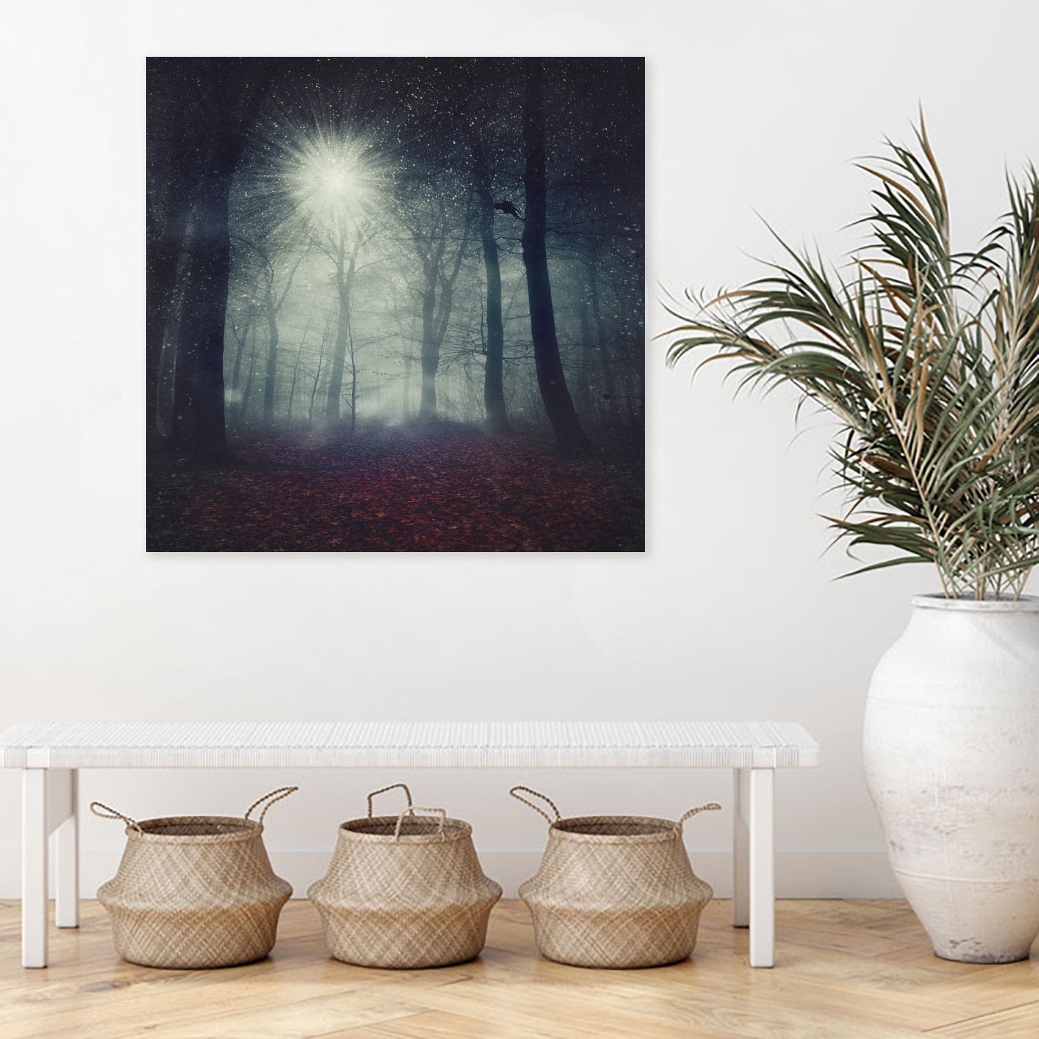 enchanted forest by Dirk Wüstenhagen on GIANT ART - blue digital painting