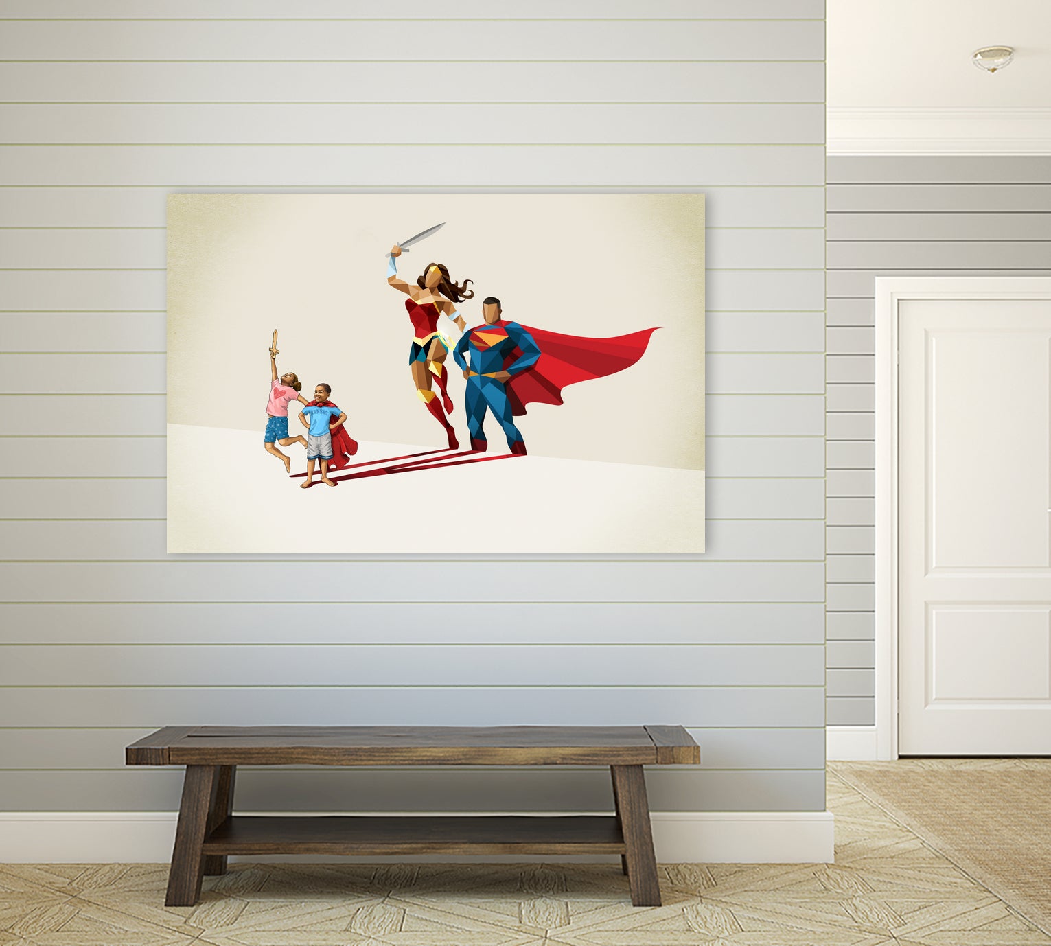 Little League by Jason Ratliff on GIANT ART - red digital painting