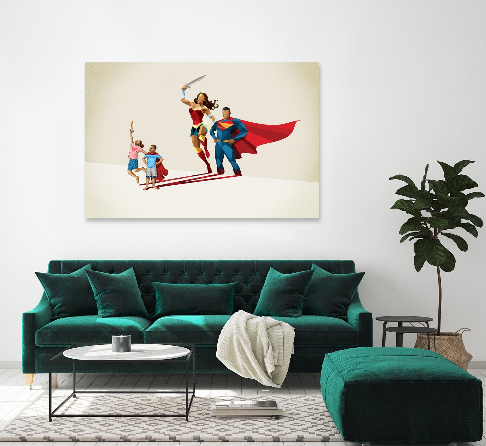 Little League by Jason Ratliff on GIANT ART - red digital painting
