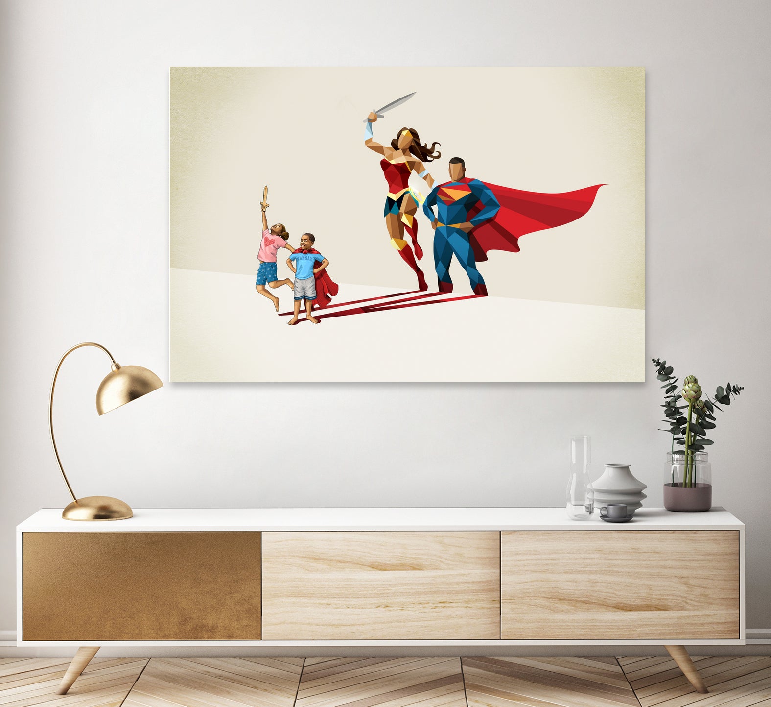 Little League by Jason Ratliff on GIANT ART - red digital painting