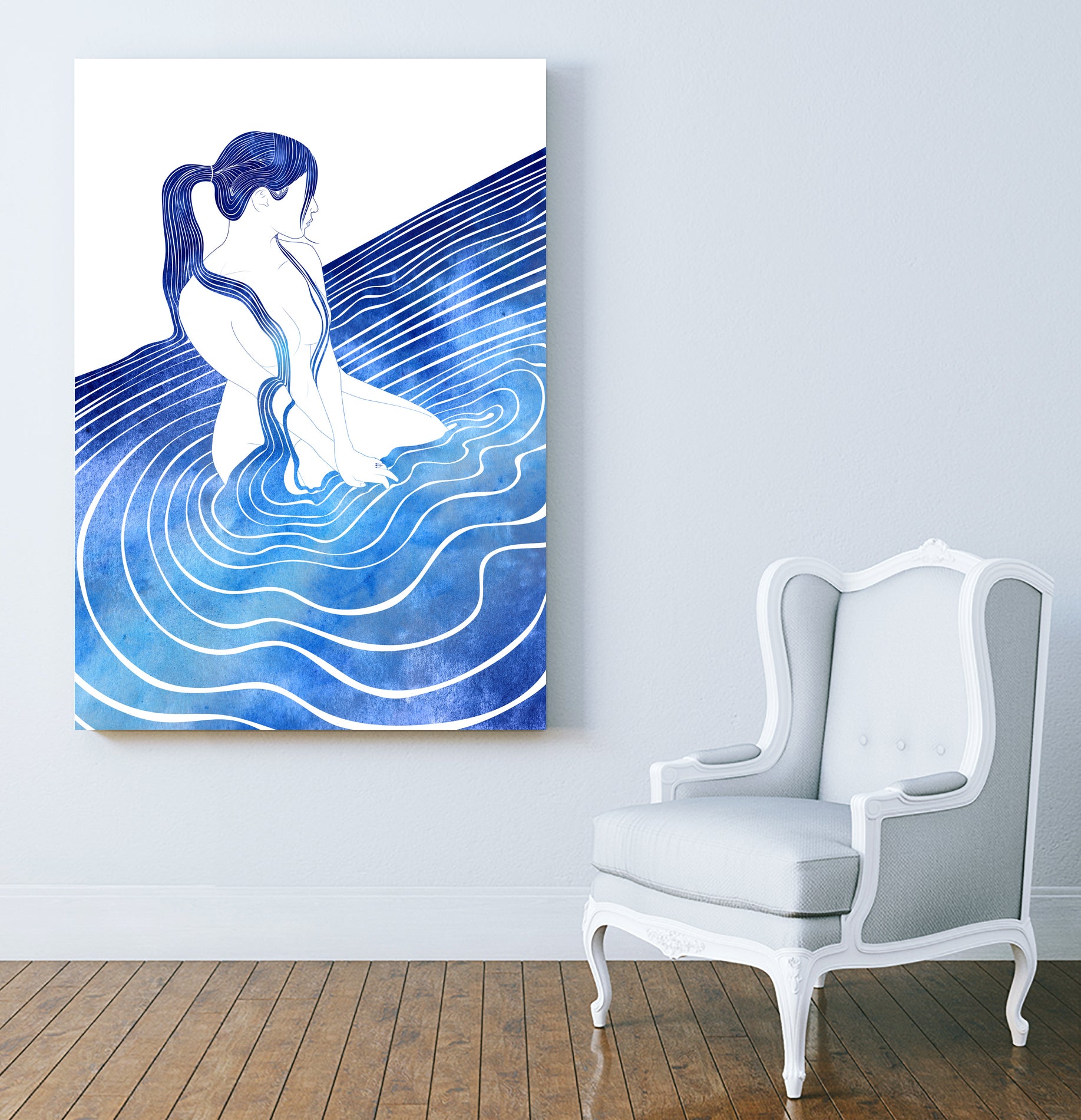 Laomedeia by Stevyn Llewellyn on GIANT ART - blue digital painting