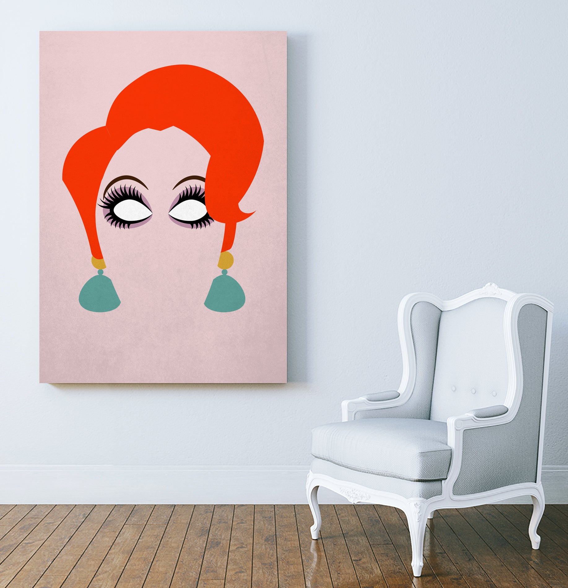 Madame Medusa by Giovanna Mariath on GIANT ART - pink digital drawing