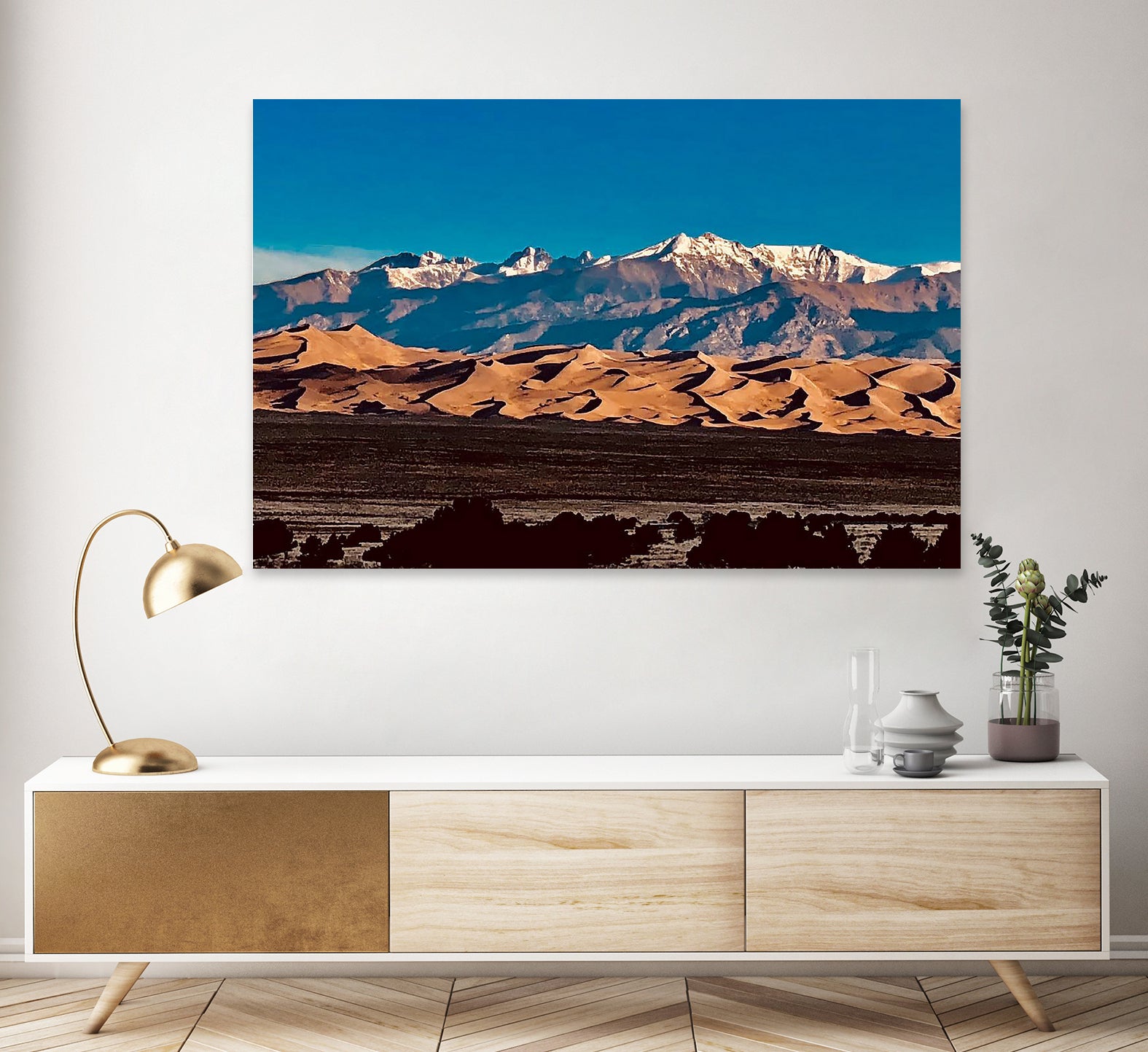 Sand Dunes Early Morning by Tim Loomis on GIANT ART - blue photo manipulation