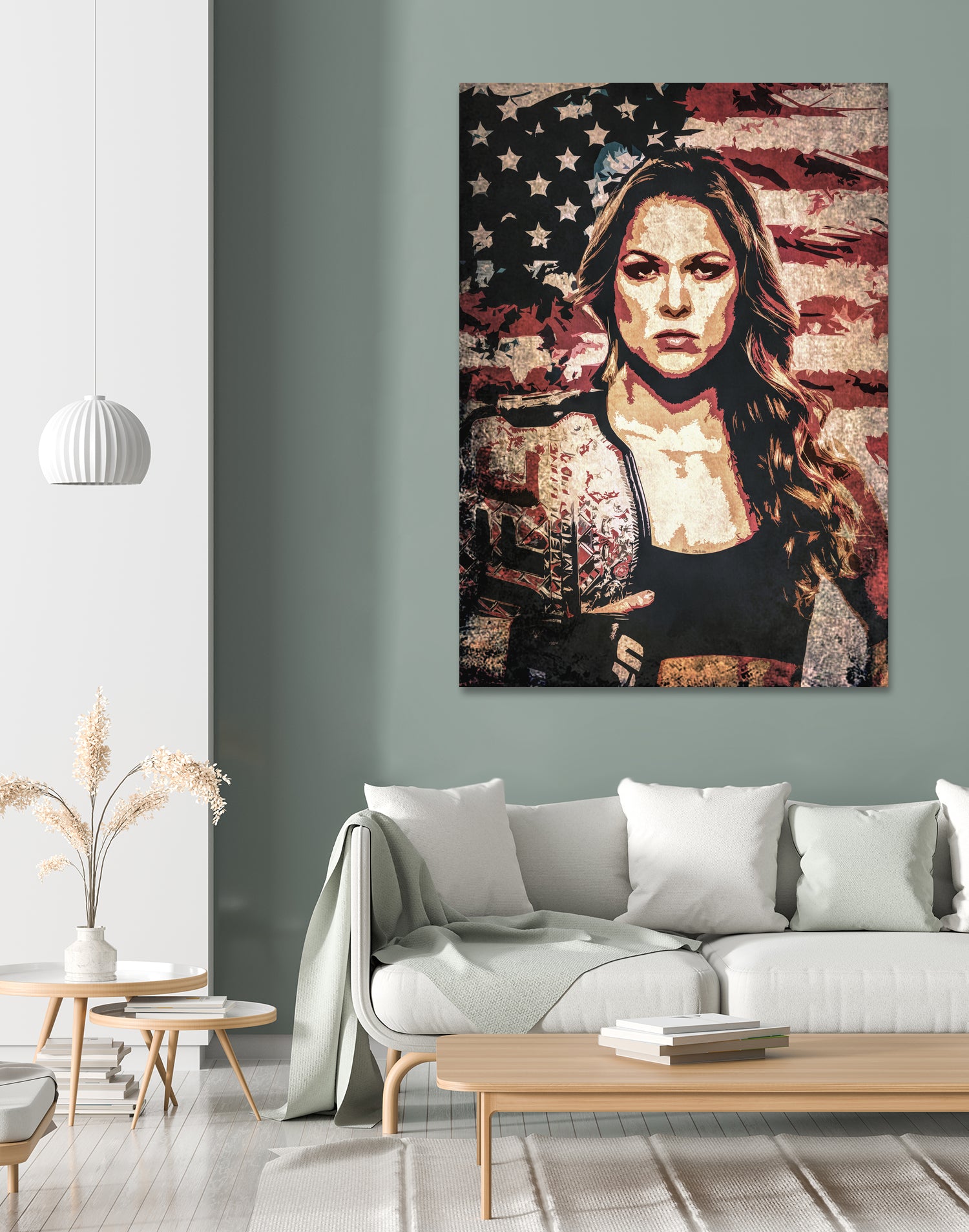 Ronda Rousey by Jurijs Permanickis on GIANT ART - red digital painting