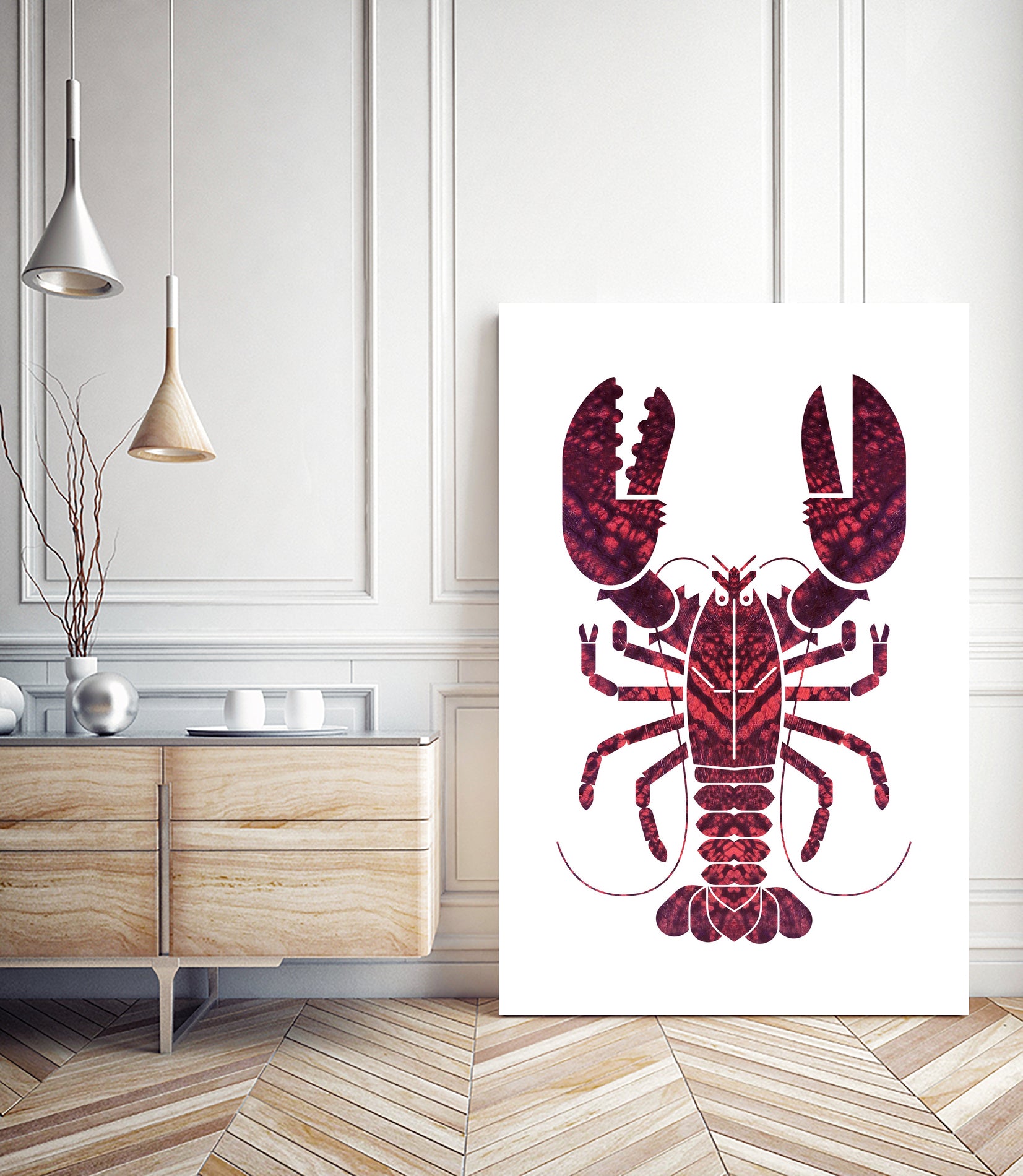 American Lobster by Scott Partridge on GIANT ART - red vector illustration