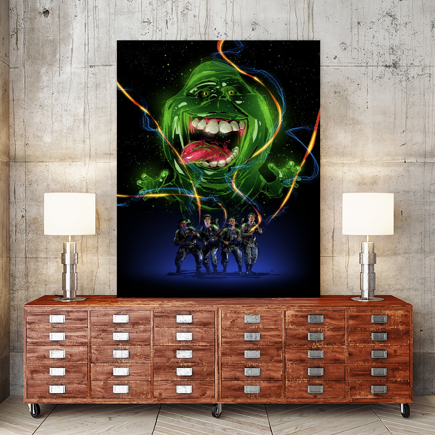 Ghostbusters by Nikita Abakumov on GIANT ART - black digital painting