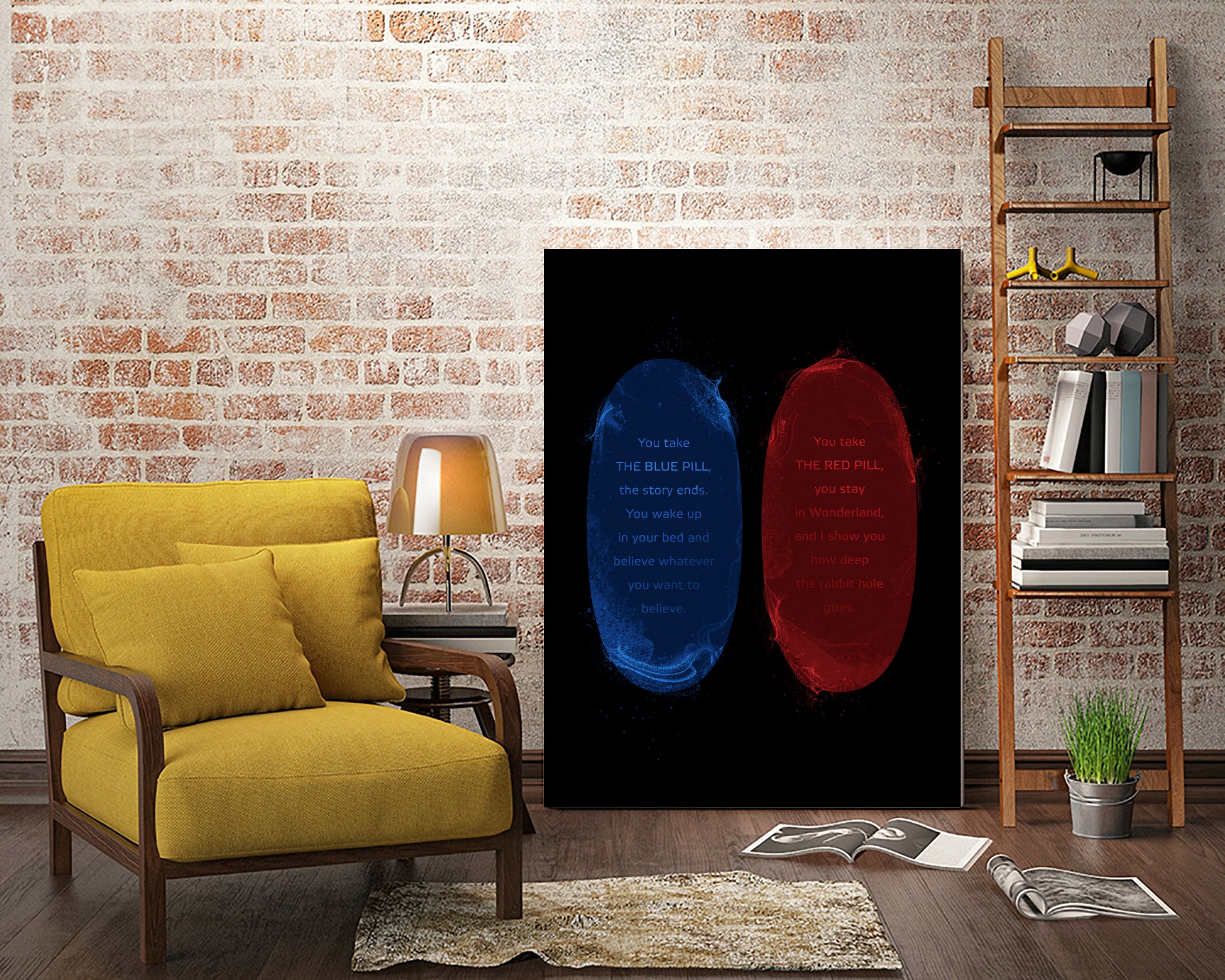 Red Blue Pills by Nikita Abakumov on GIANT ART - black digital painting
