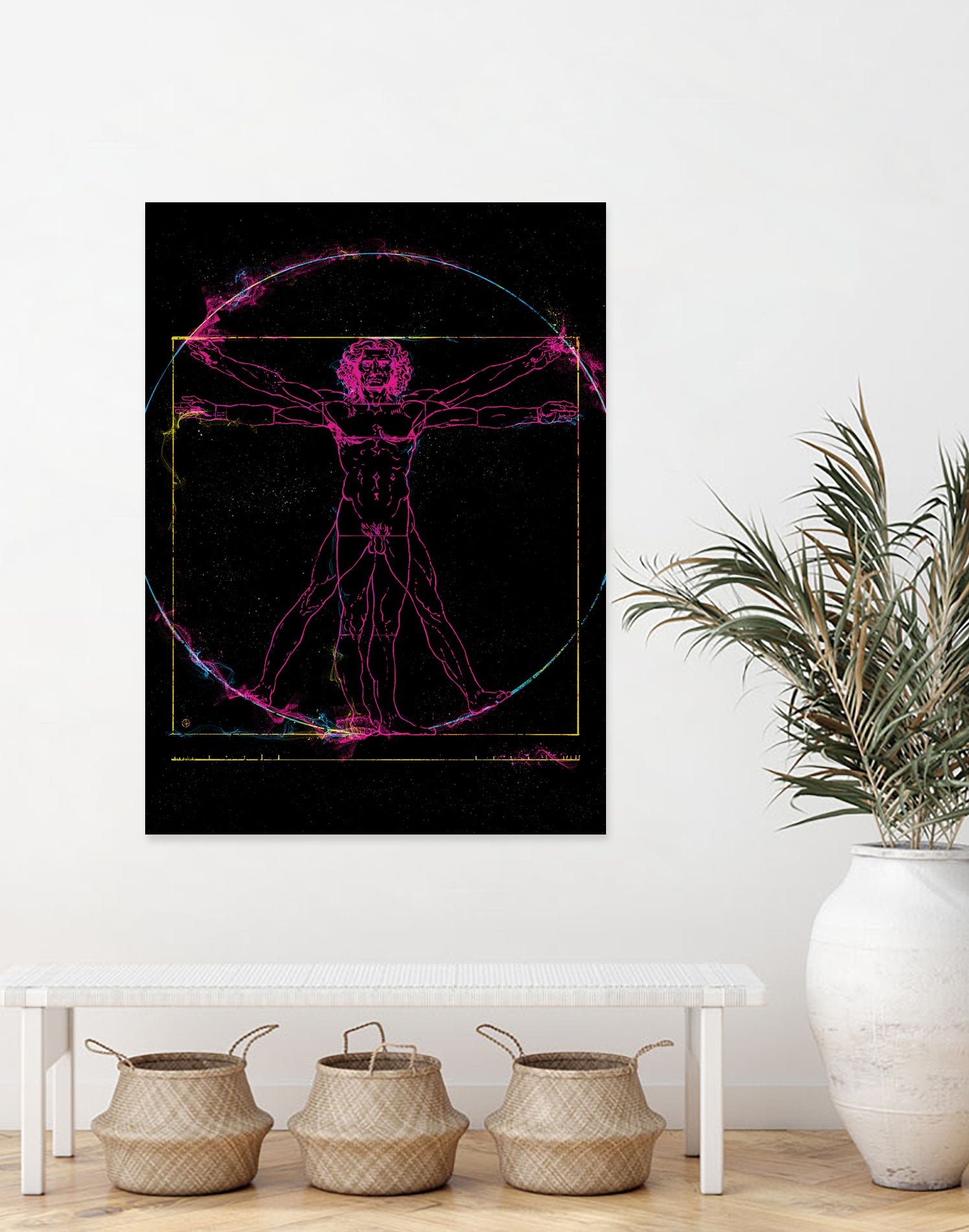 Vitruvian Man by Nikita Abakumov on GIANT ART - black digital painting