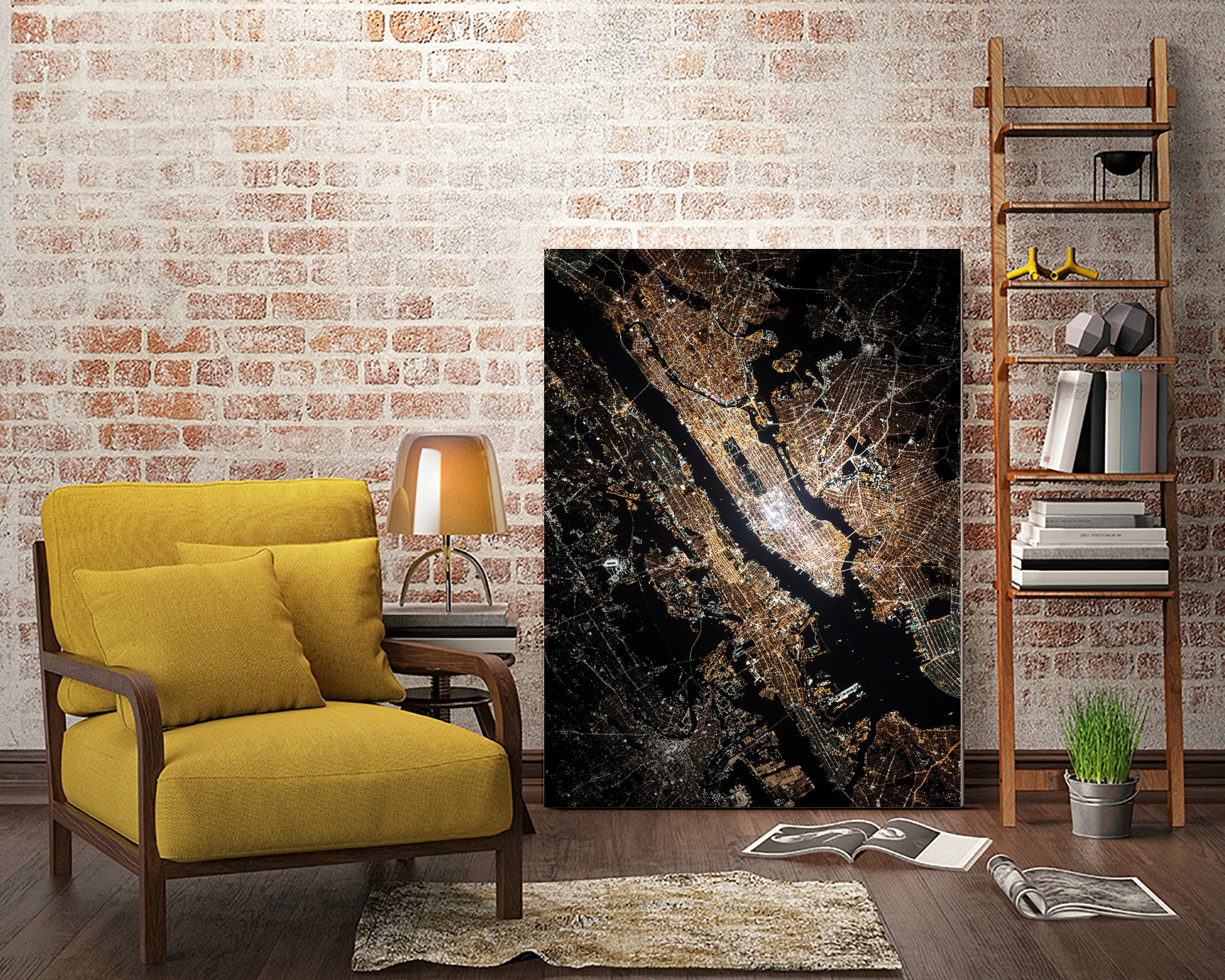 NYC Night Lights by Nikita Abakumov on GIANT ART - black photo manipulation