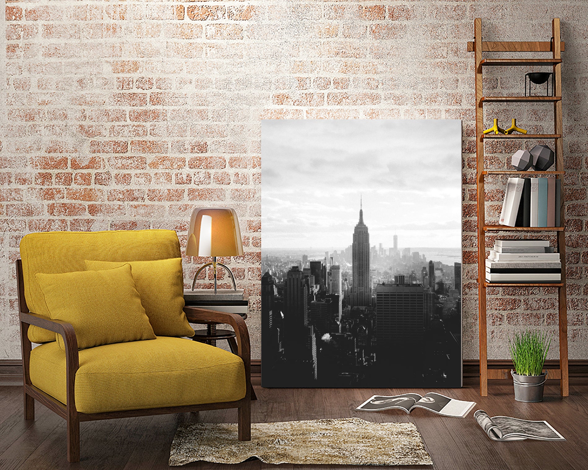 NYC-empire-state-01 by Nikita Abakumov on GIANT ART - gray photo manipulation