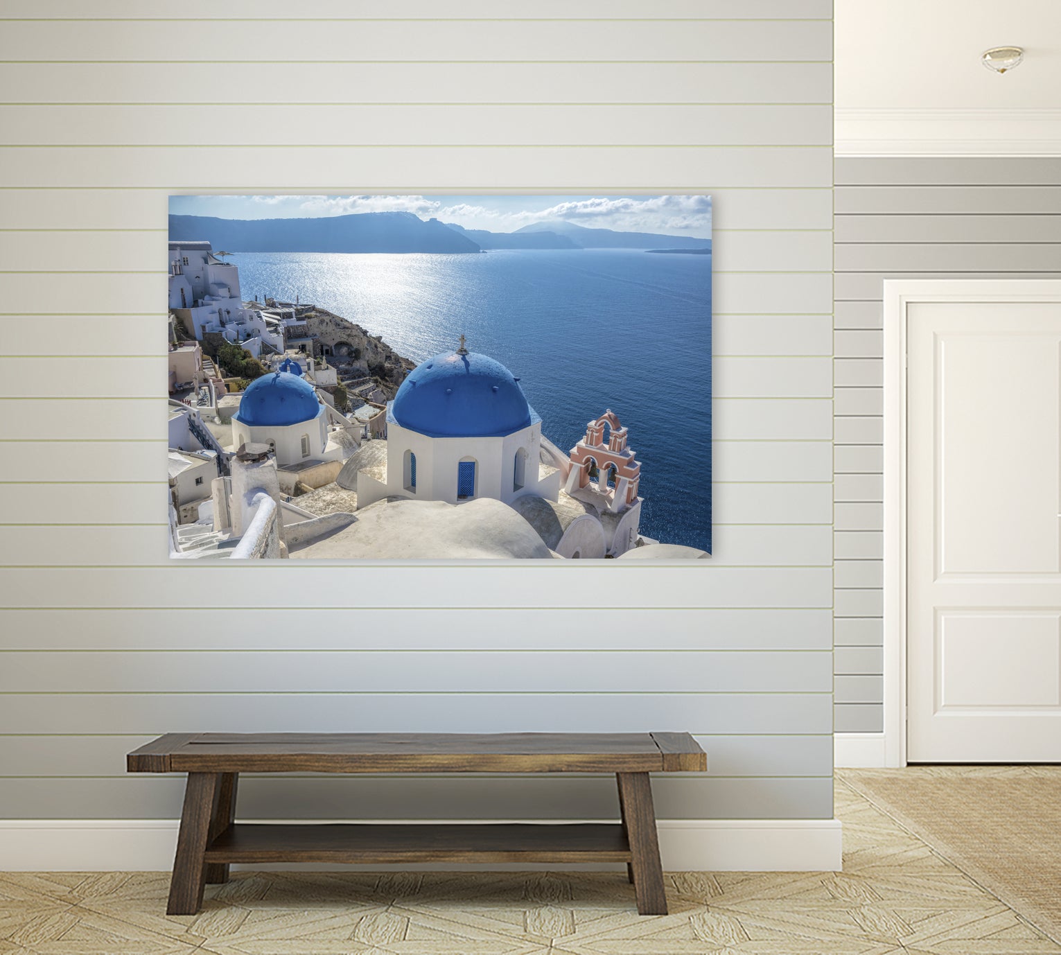 Santorini, Greece by I Bjork on GIANT ART - blue photo illustration