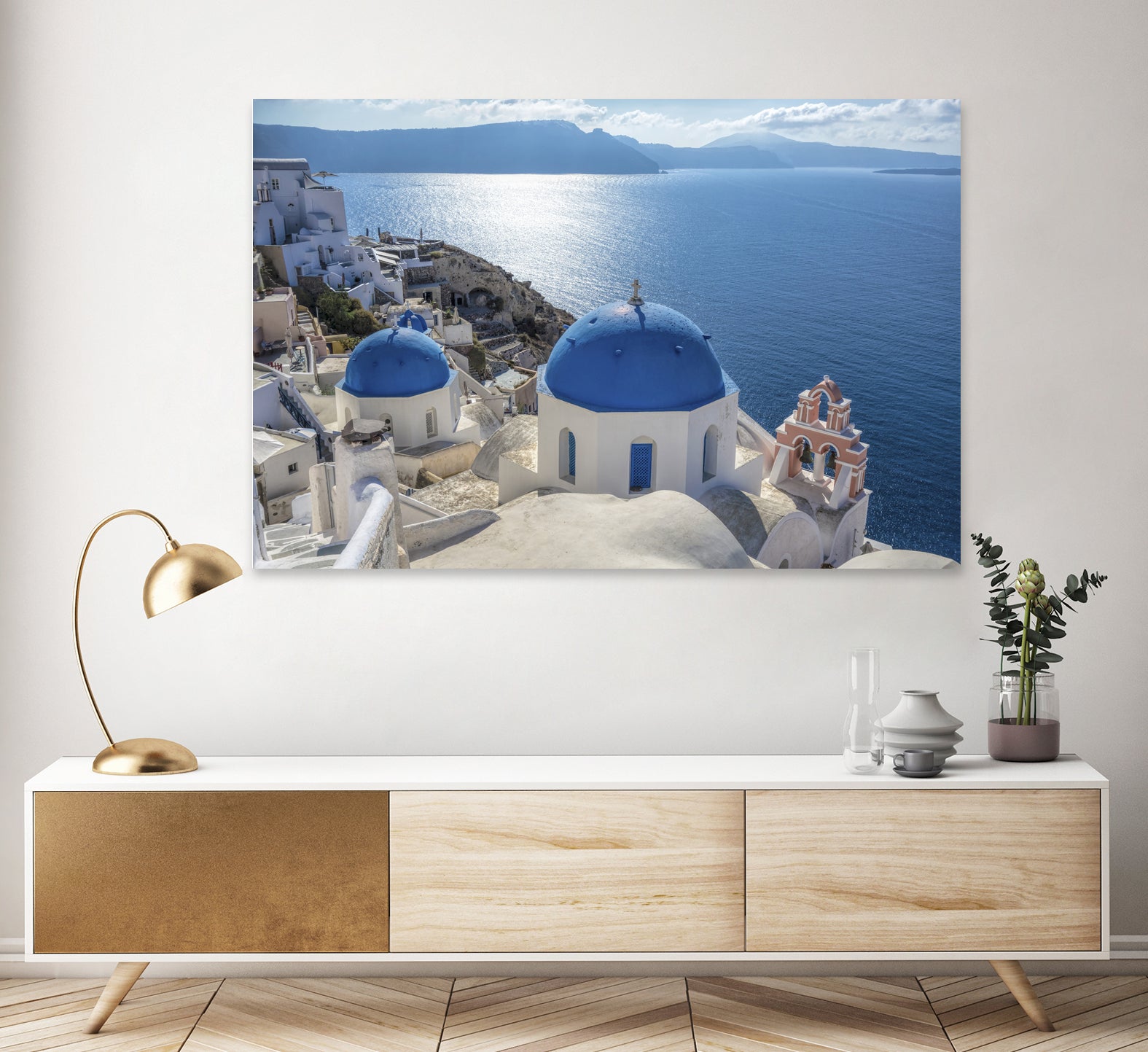 Santorini, Greece by I Bjork on GIANT ART - blue photo illustration