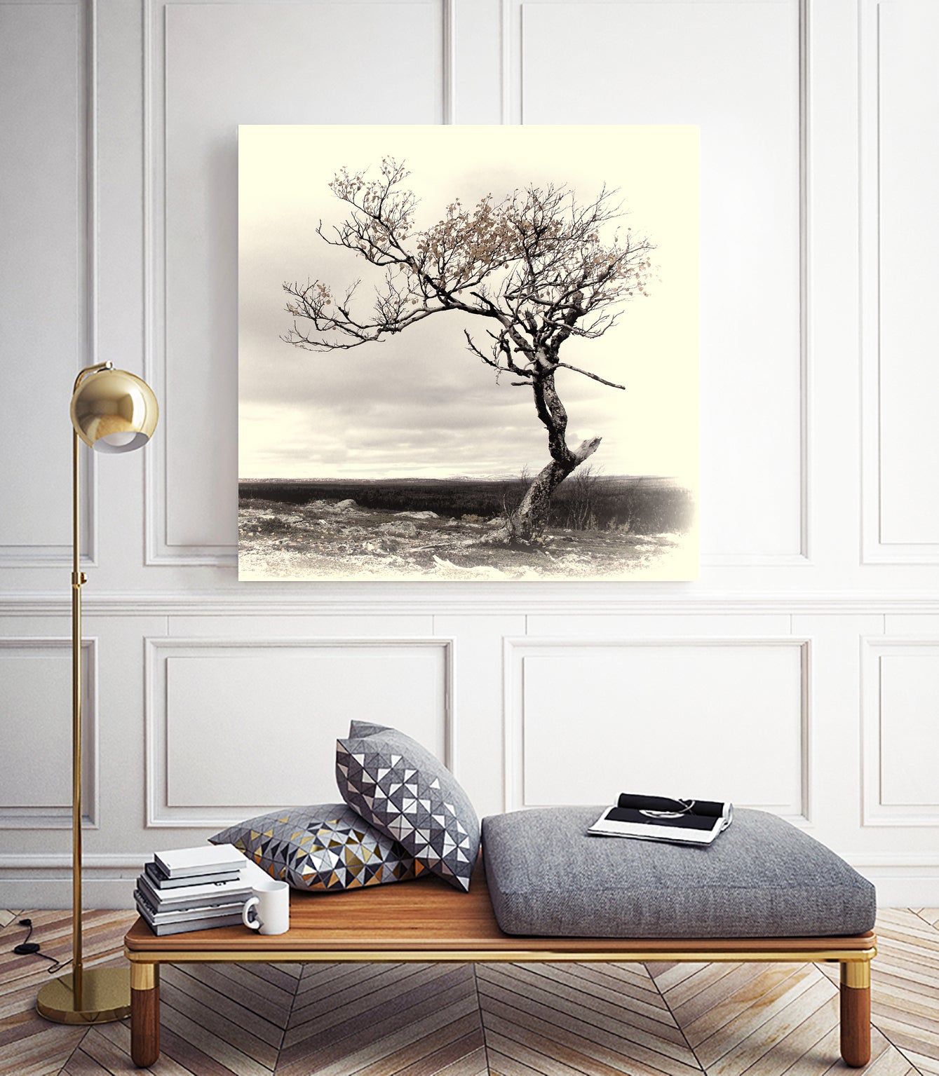 Lonely Tree by I Bjork on GIANT ART - gray photo illustration