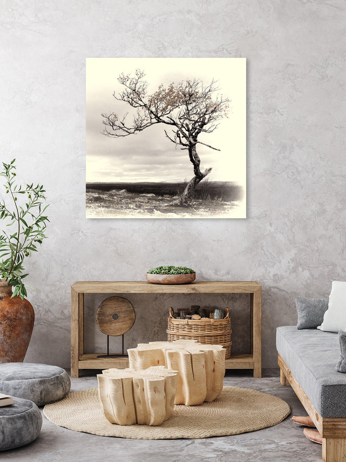 Lonely Tree by I Bjork on GIANT ART - gray photo illustration