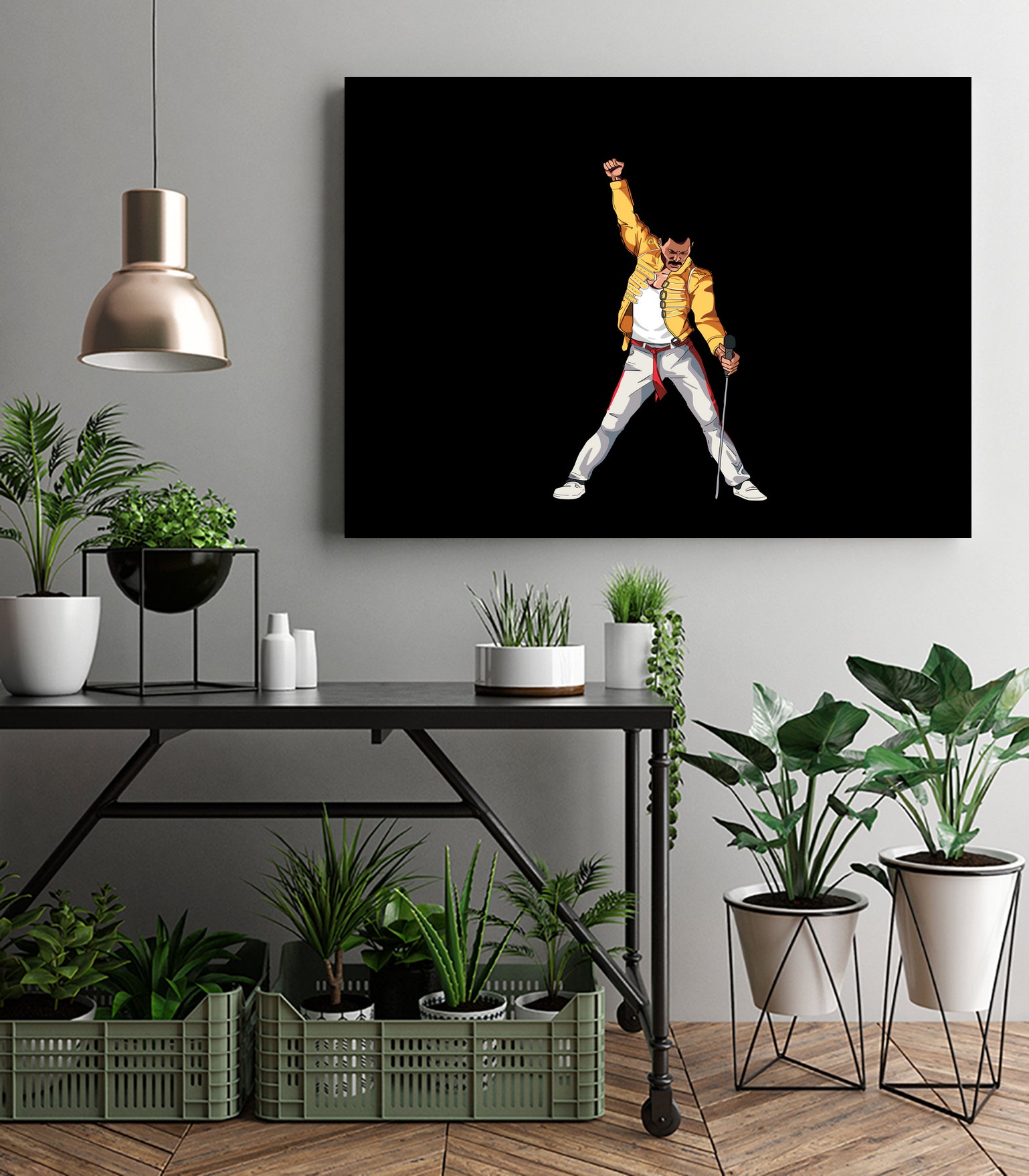 Freddy Mercury by Barbara Vigano on GIANT ART - yellow digital painting