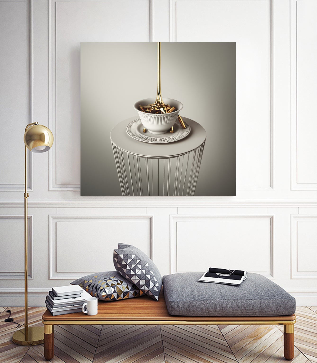 First Meal - Bullets by Vigan Tafili on GIANT ART - white 3d art