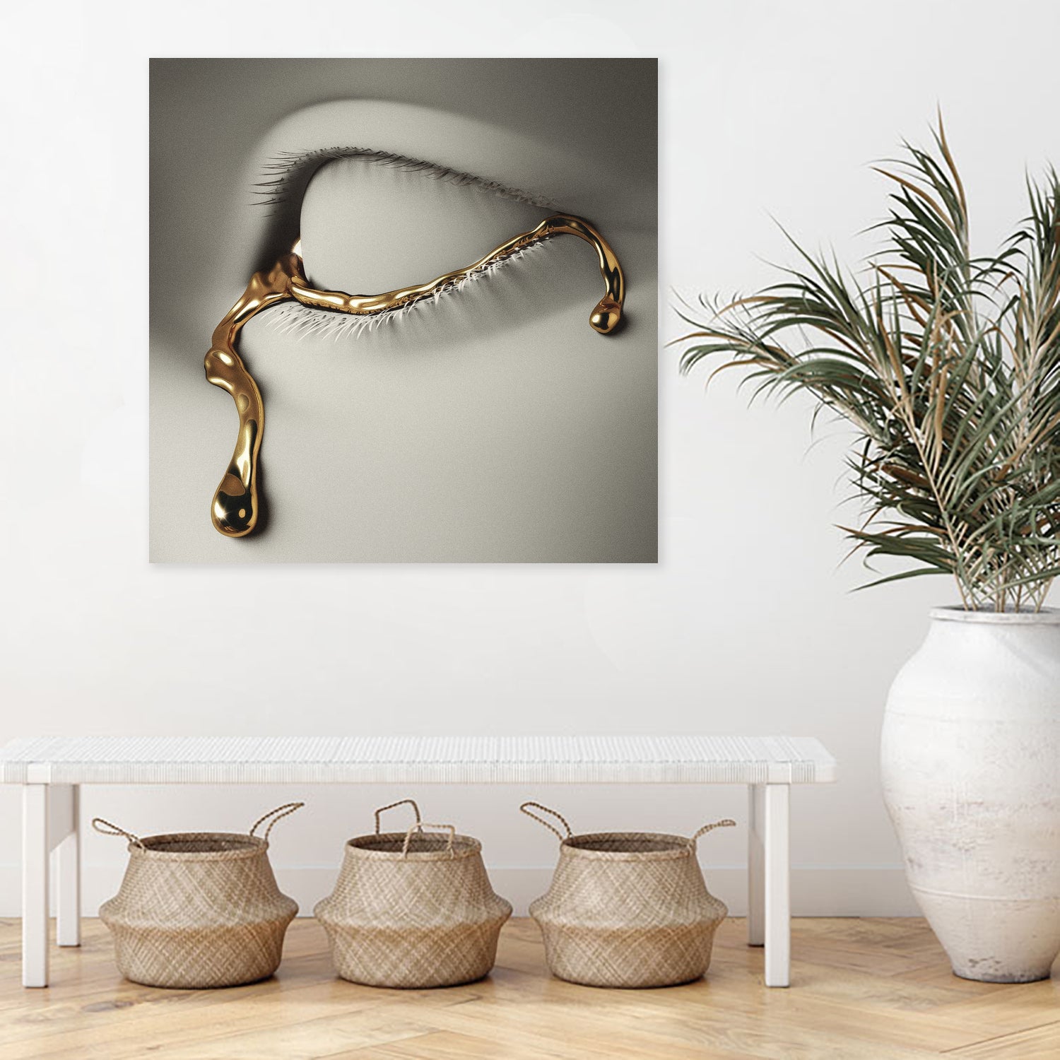 Golden Tear by Vigan Tafili on GIANT ART - white 3d art