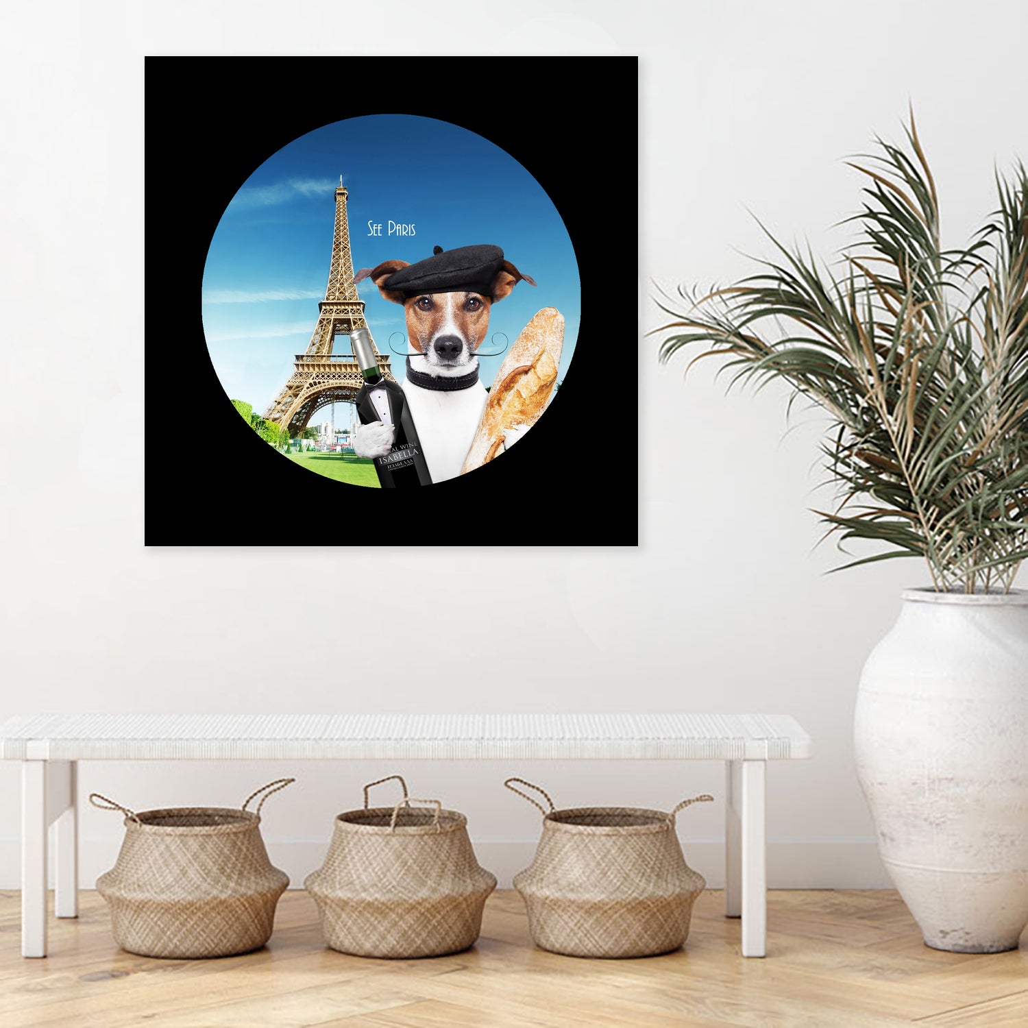 See Paris by Karine Osipyan on GIANT ART - blue photo illustration