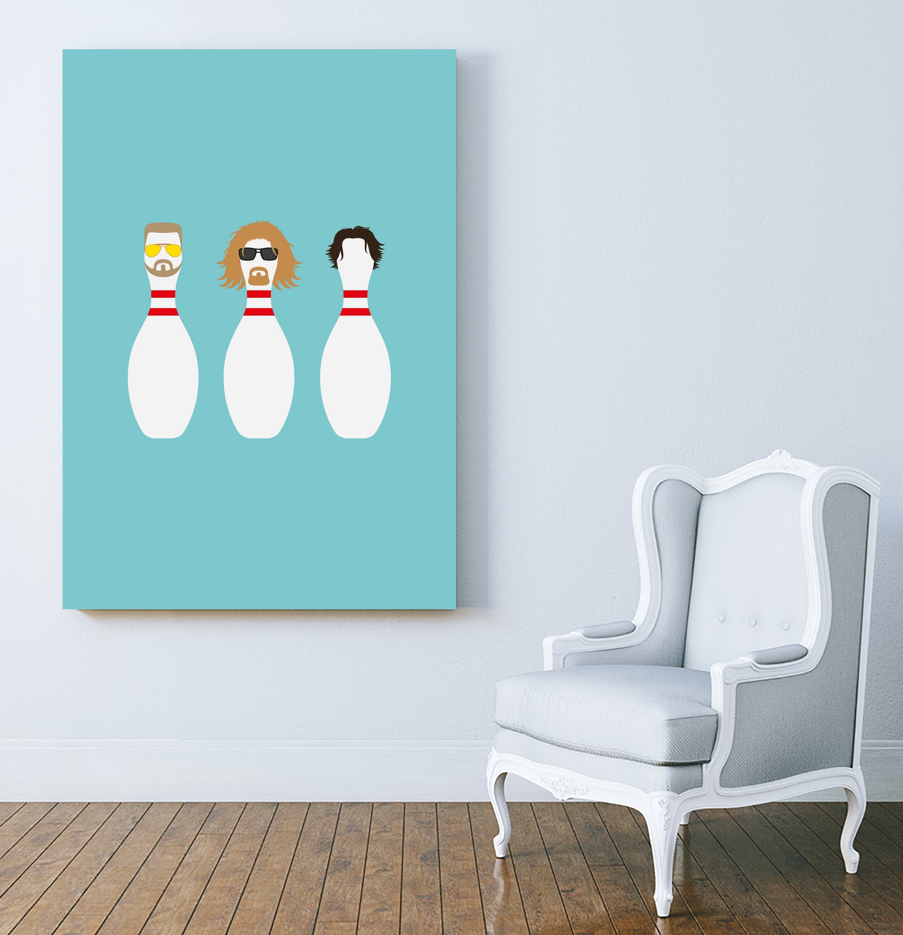 Bowling Dudes by Viktor Hertz on GIANT ART - white vector illustration