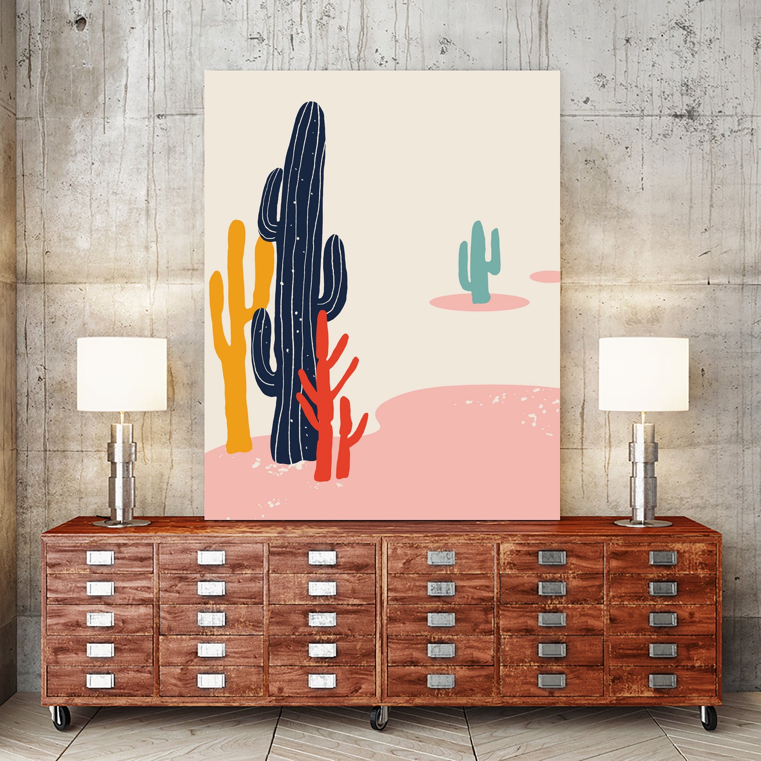 desert plants by TANG BEINAN on GIANT ART - yellow digital painting