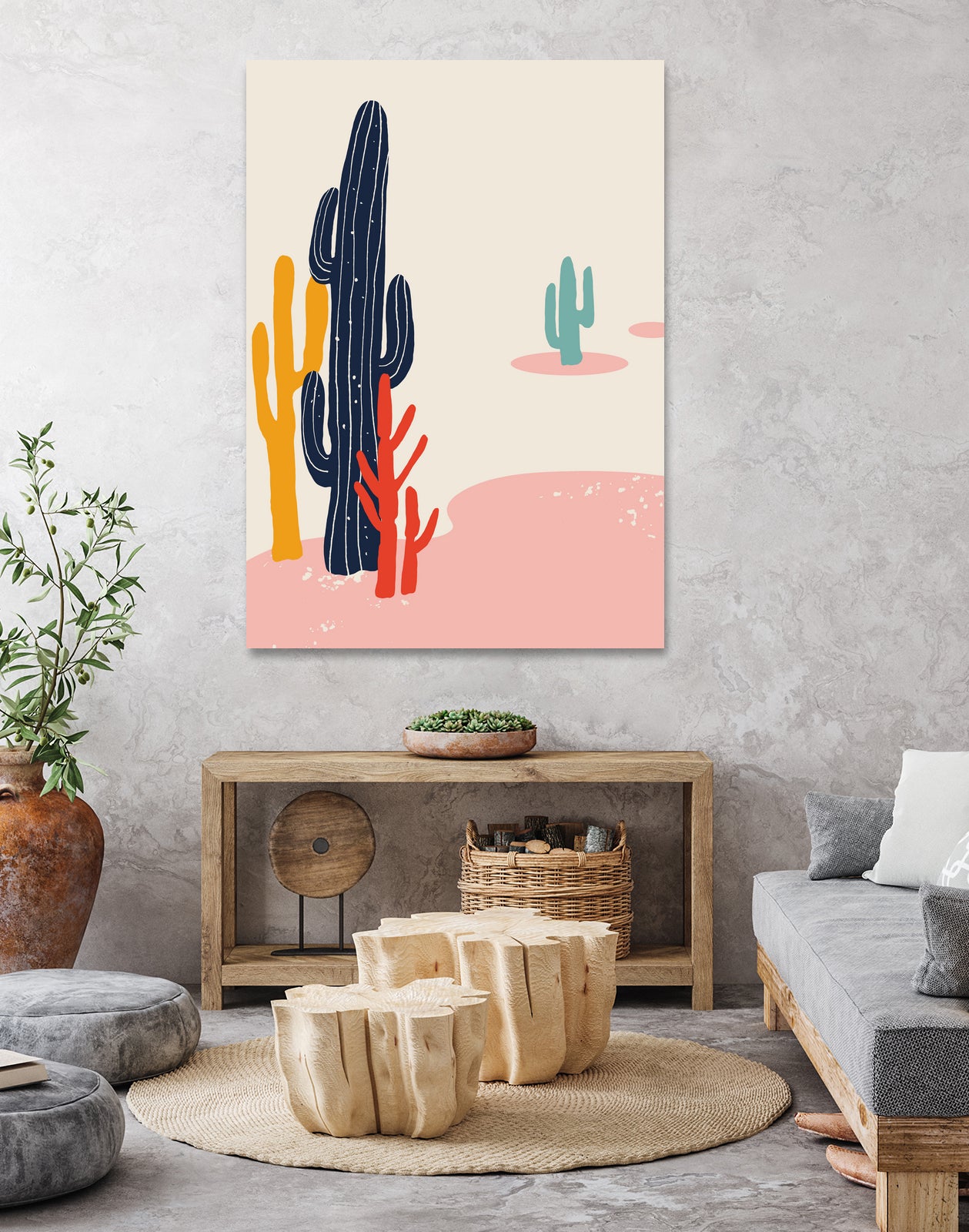 desert plants by TANG BEINAN on GIANT ART - yellow digital painting