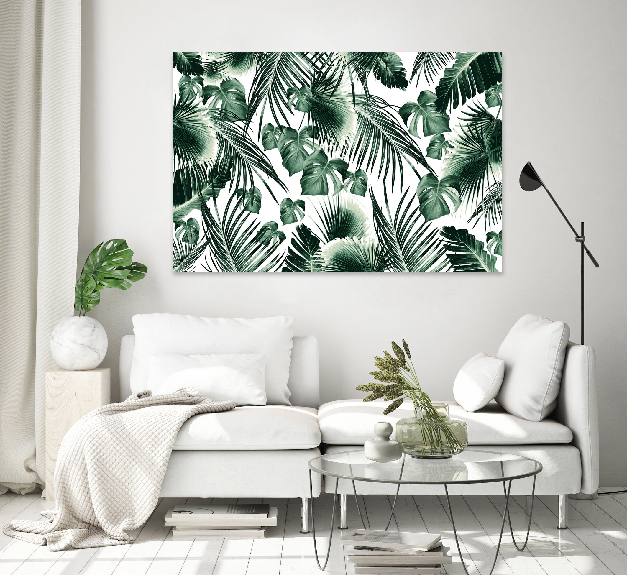 Tropical Jungle Leaves 7  by Anitas Bellas Art on GIANT ART - green botanical leaves
