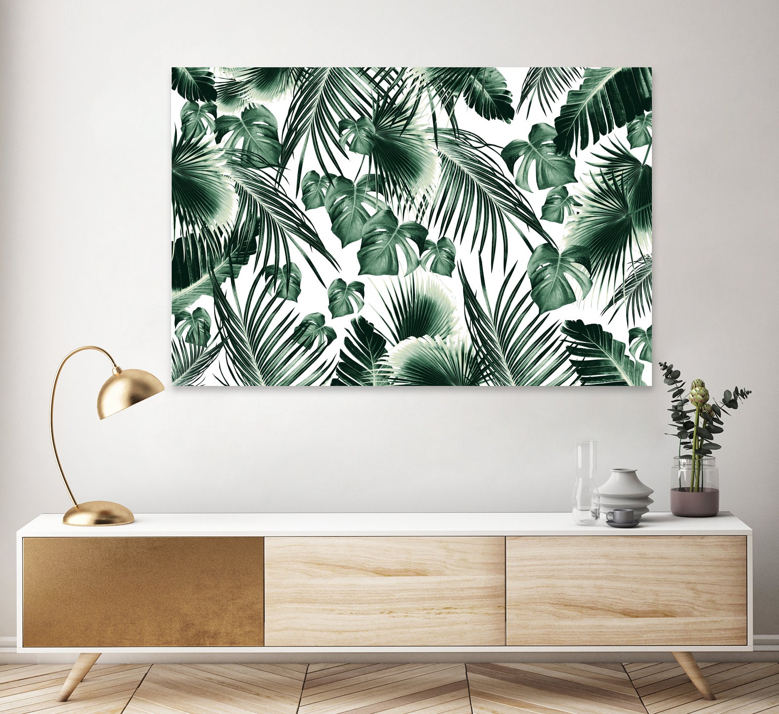 Tropical Jungle Leaves 7  by Anitas Bellas Art on GIANT ART - green botanical leaves