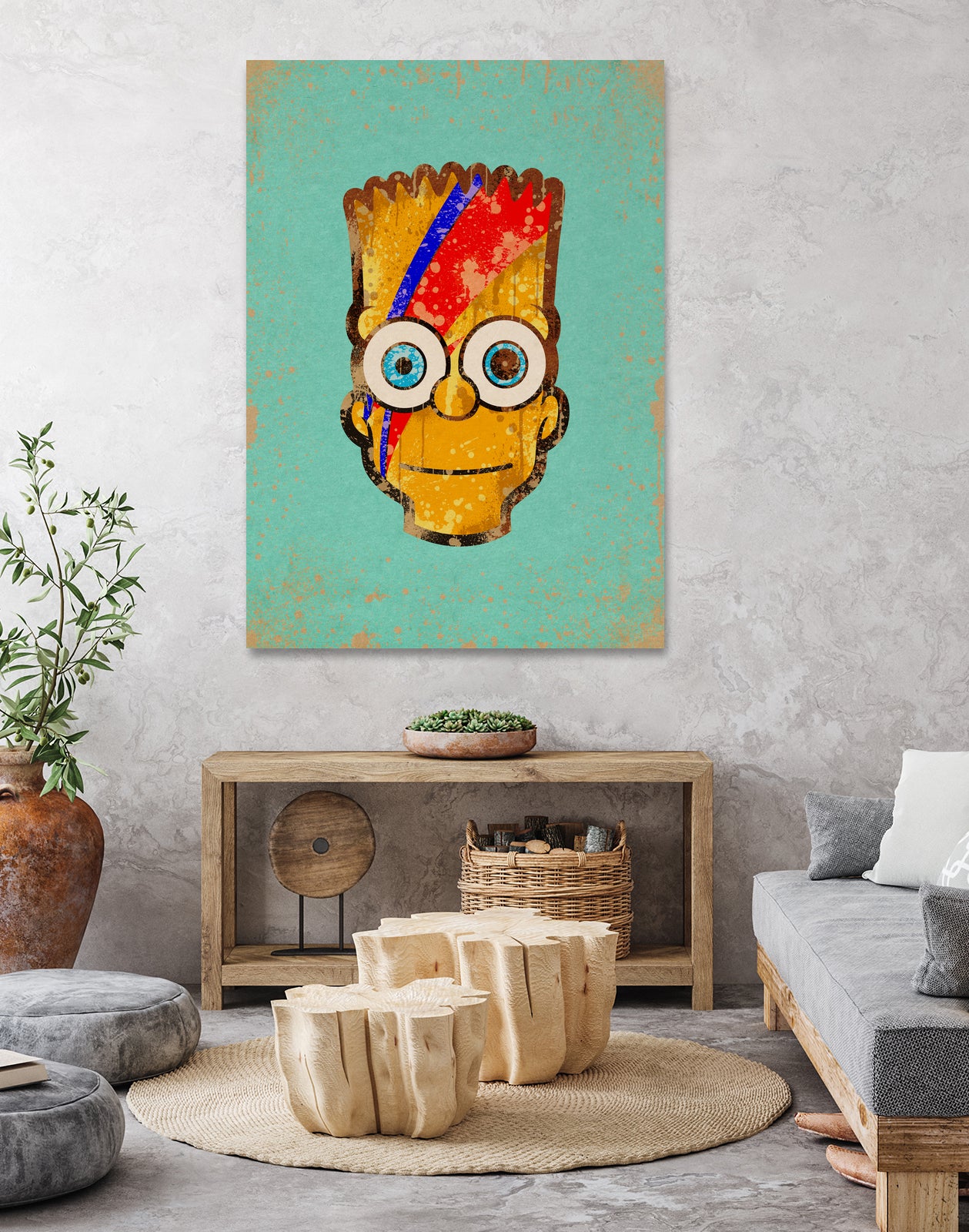 Ziggy Bartdust by Nick Beery on GIANT ART - yellow digital painting