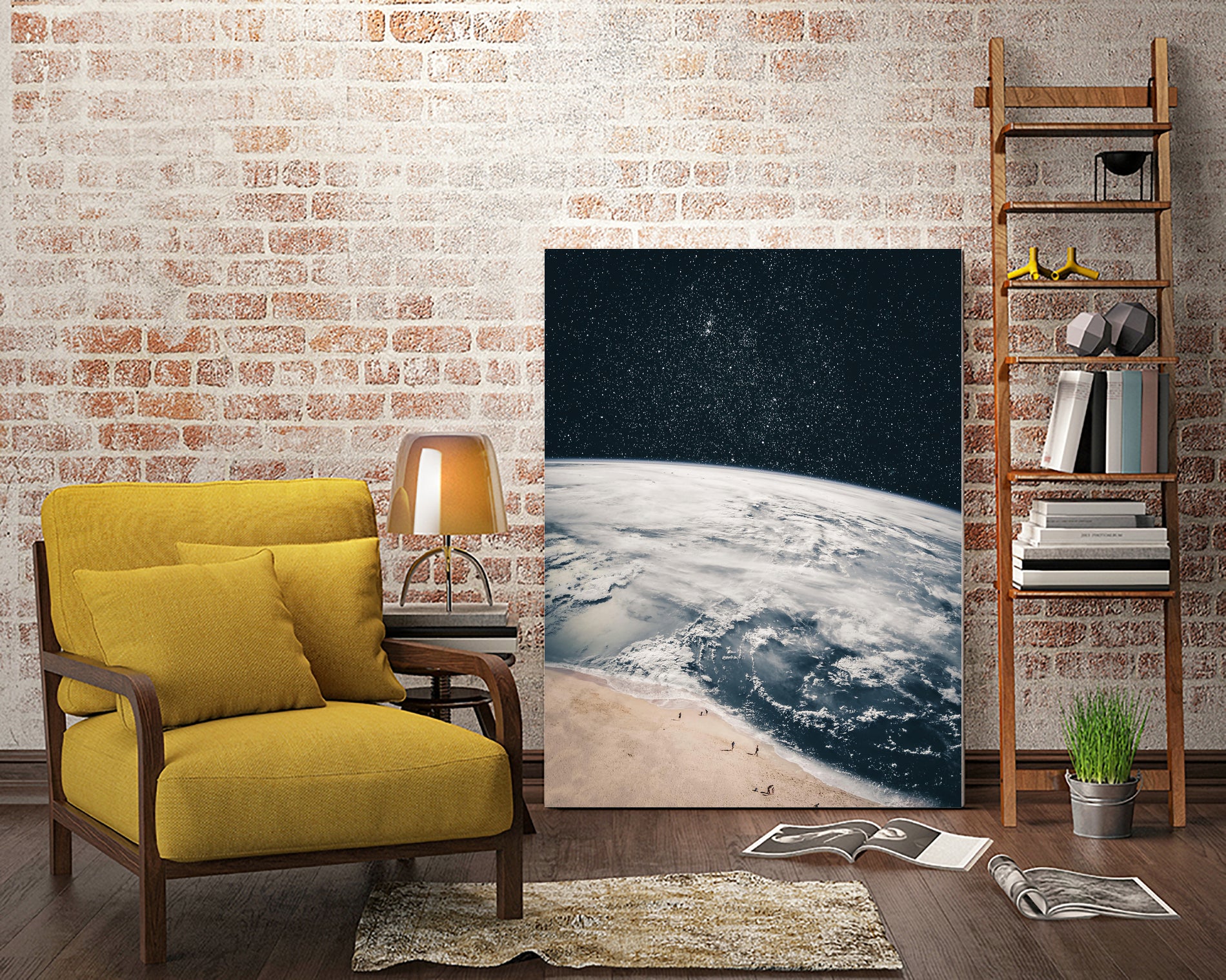 Walk on the beach by GEN Z by Rigaud Mickaël on GIANT ART - black photo illustration