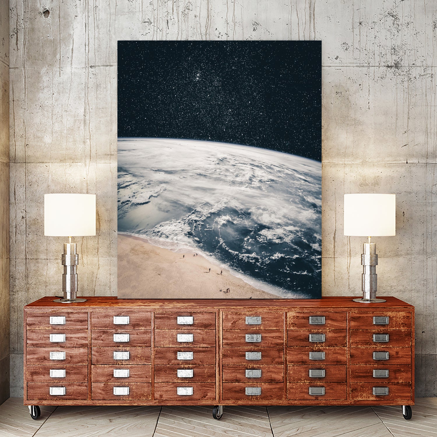 Walk on the beach by GEN Z by Rigaud Mickaël on GIANT ART - black photo illustration