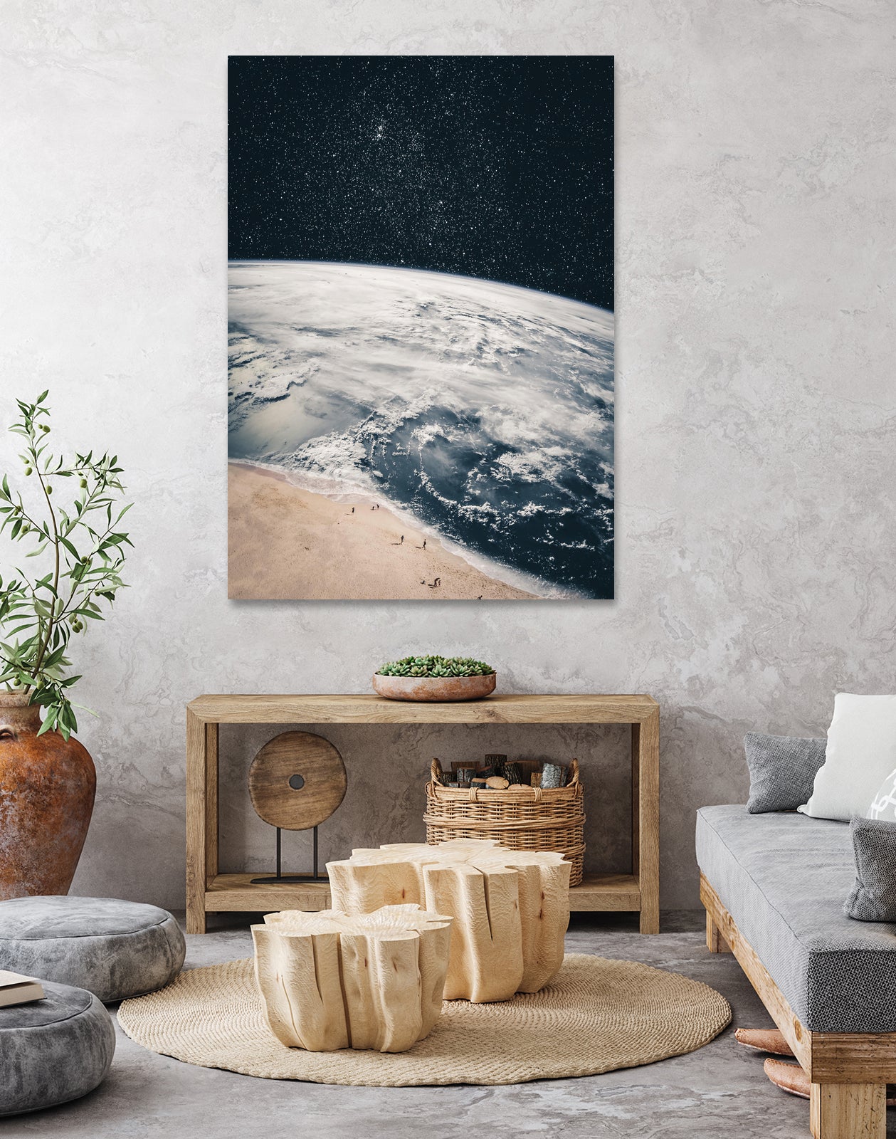 Walk on the beach by GEN Z by Rigaud Mickaël on GIANT ART - black photo illustration