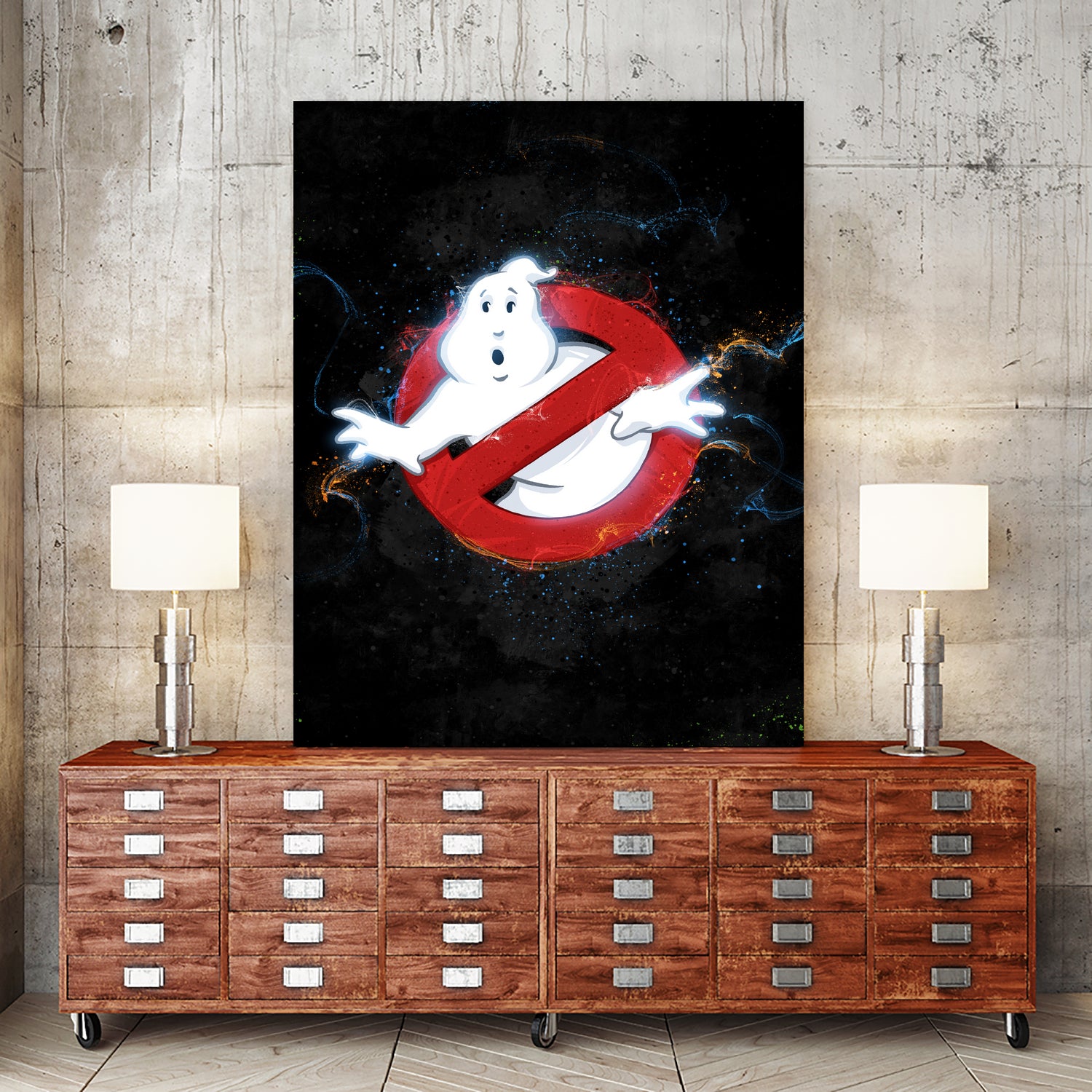 Ghostbusters by Nikita Abakumov on GIANT ART - black digital painting