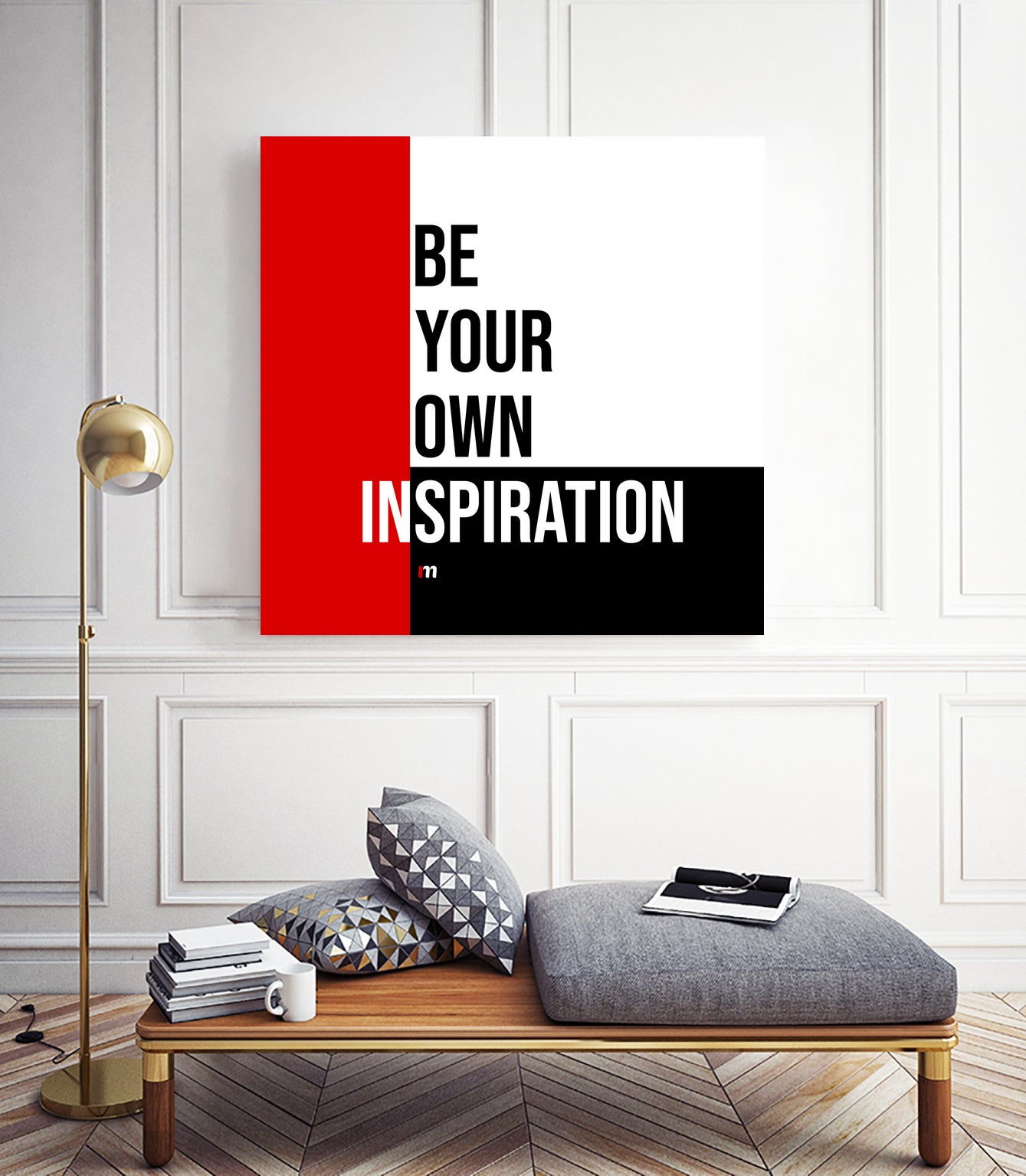 Your Inspiration by Mariana Angelova on GIANT ART - red typography