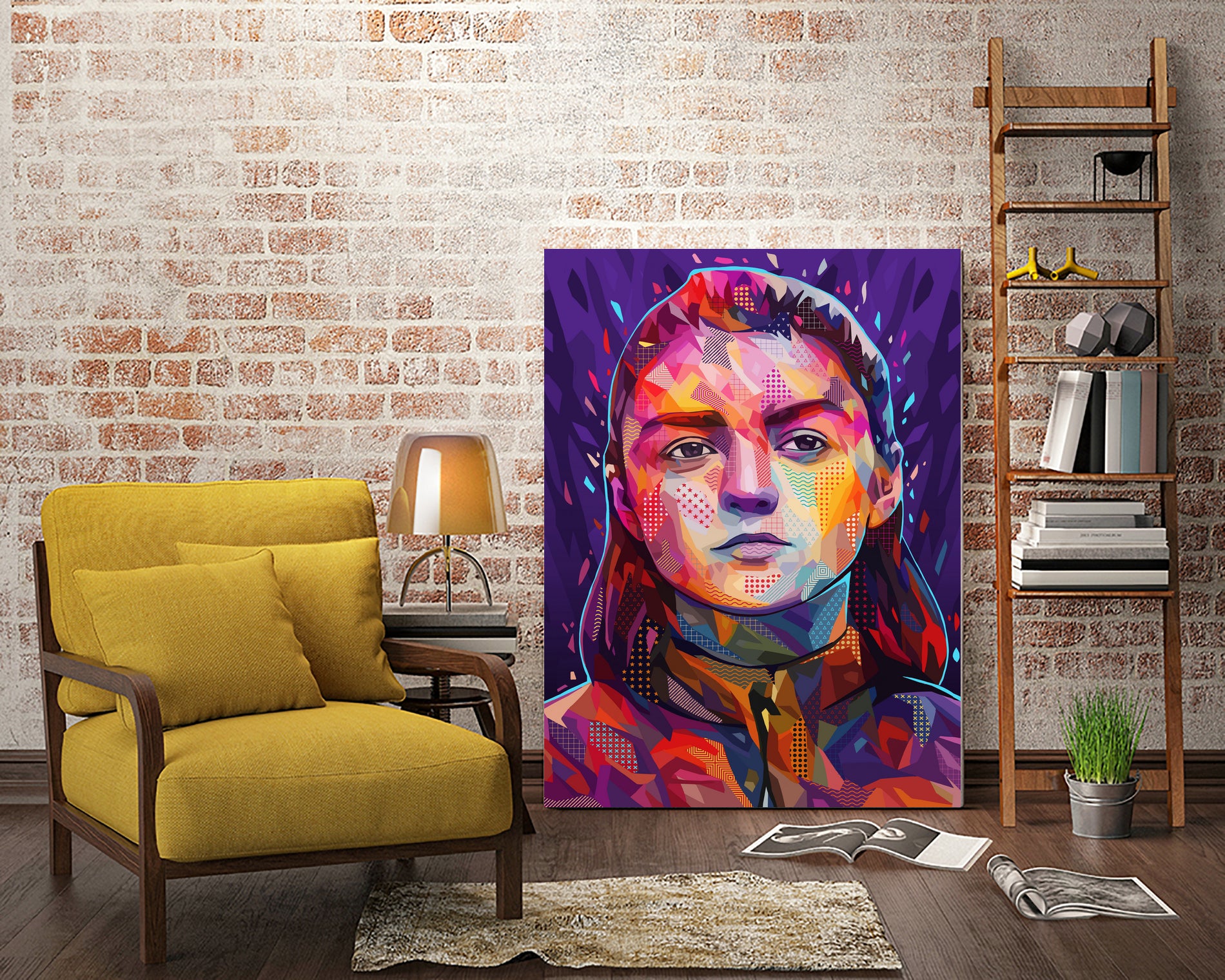 Pop Arya Stark by Alessandro Pautasso on GIANT ART - fuchsia digital painting