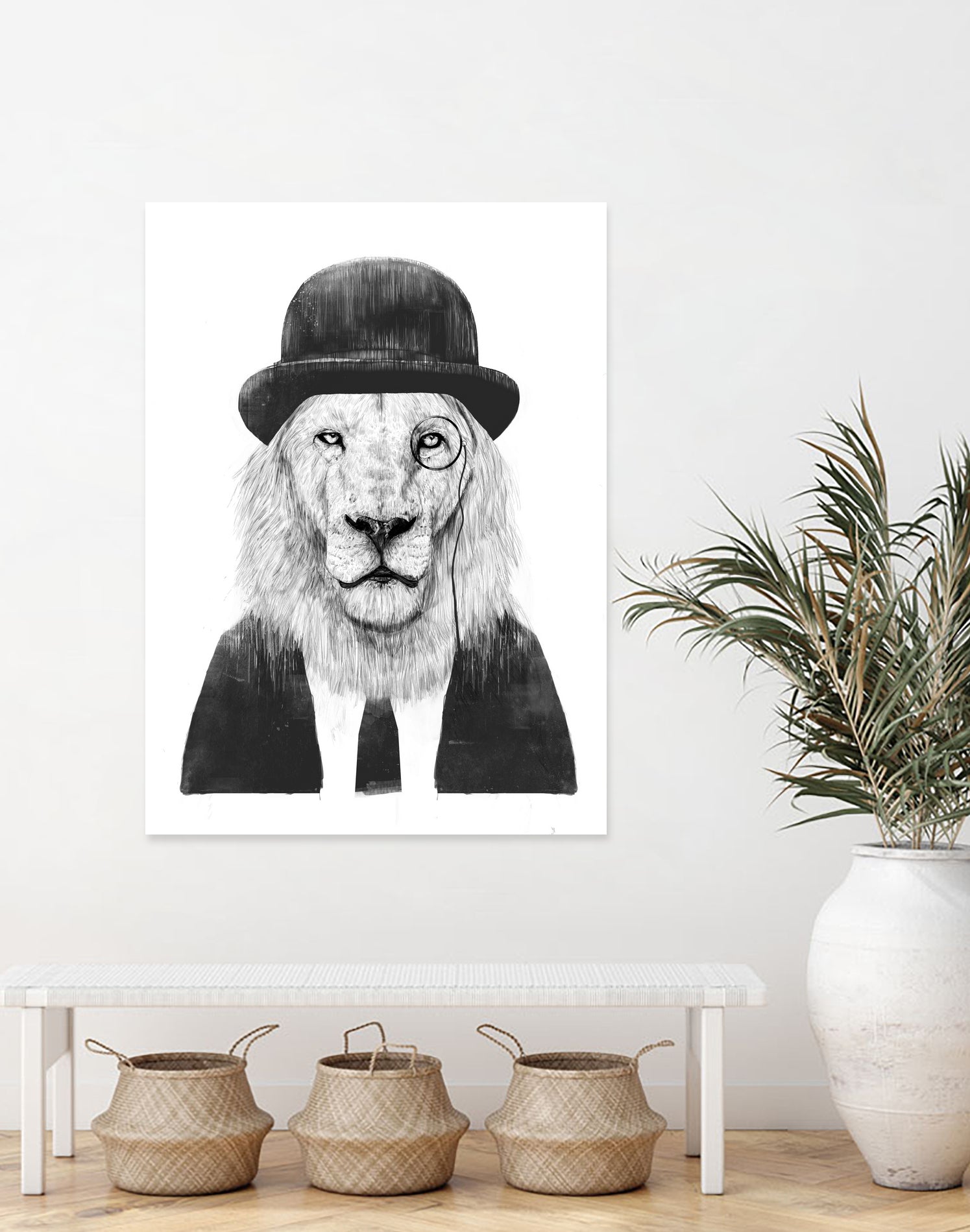 Sir Lion by Solti Balázs on GIANT ART - white digital drawing