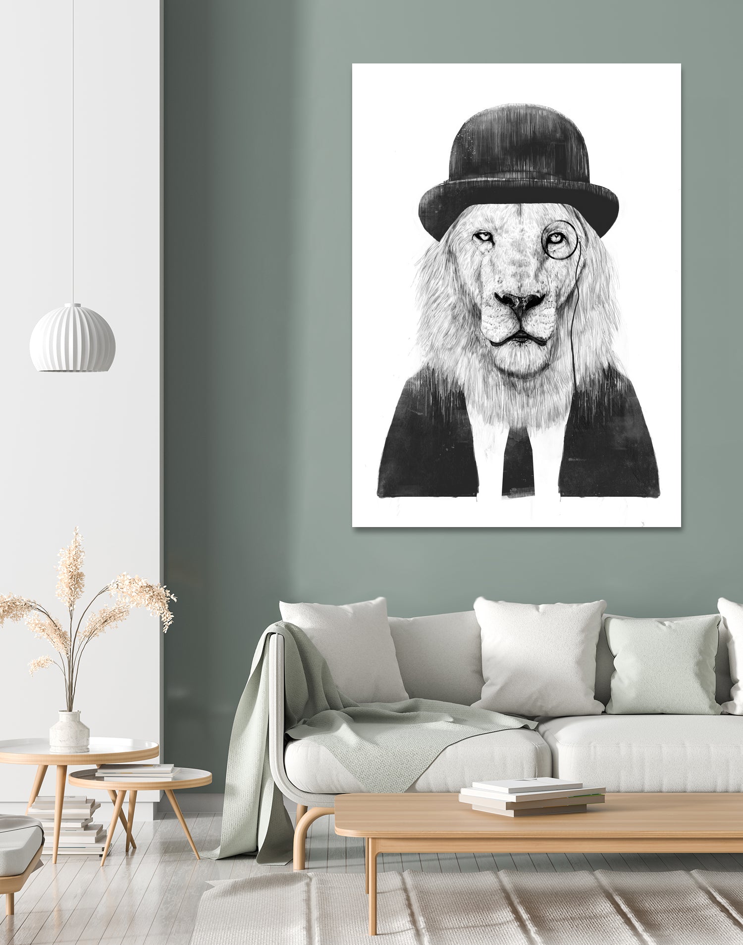 Sir Lion by Solti Balázs on GIANT ART - white digital drawing