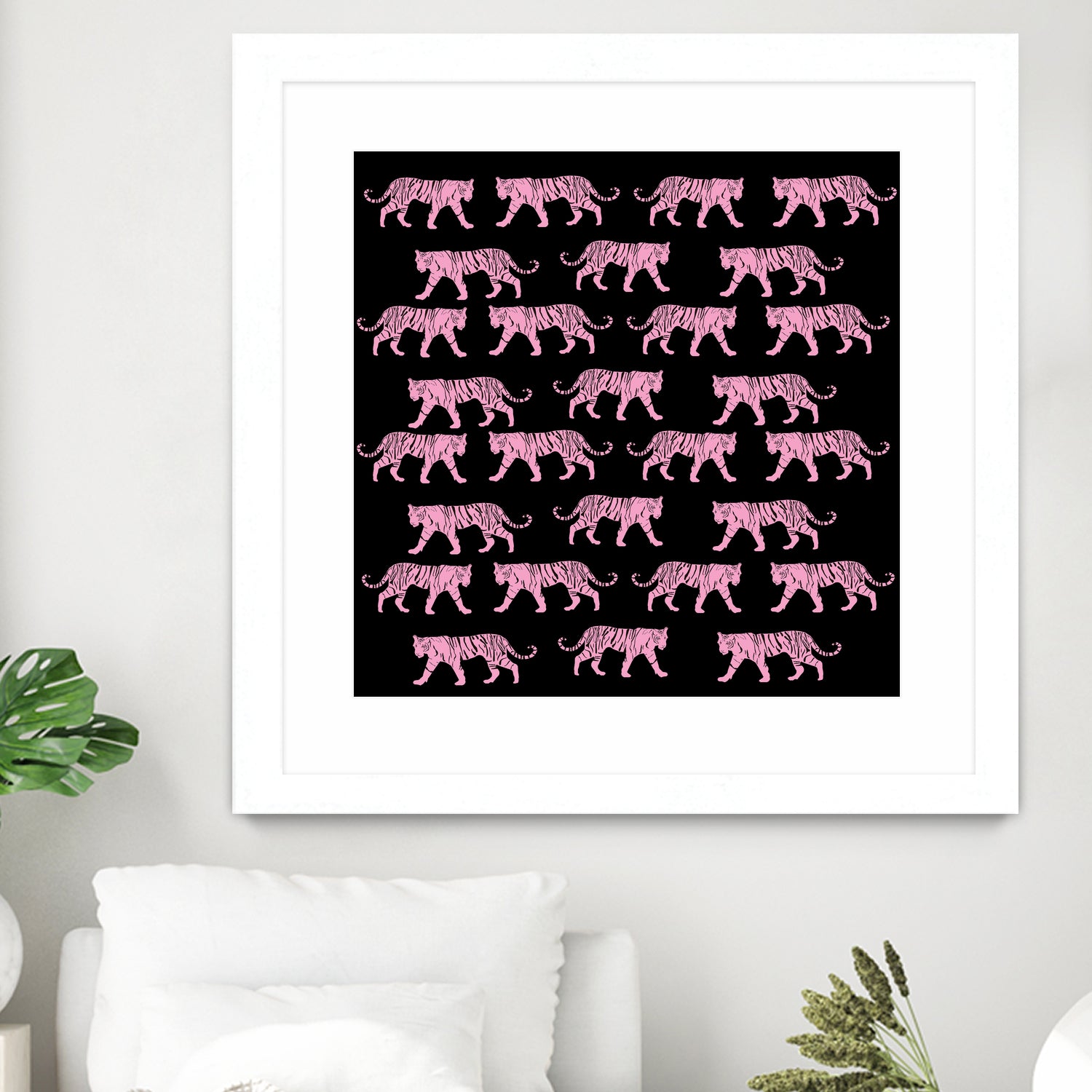 Pink Tiger by Vanka Manitarka on GIANT ART - pink digital painting