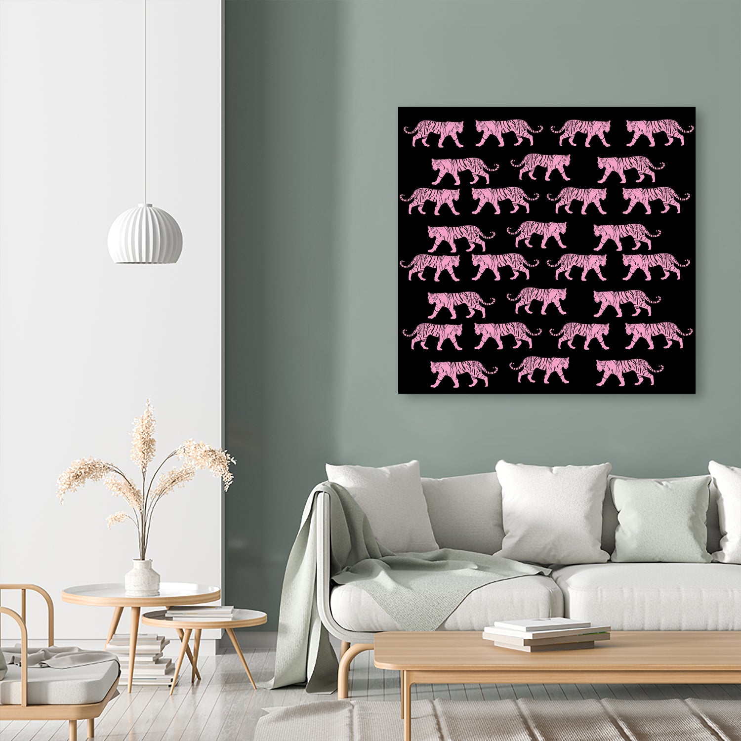 Pink Tiger by Vanka Manitarka on GIANT ART - pink digital painting