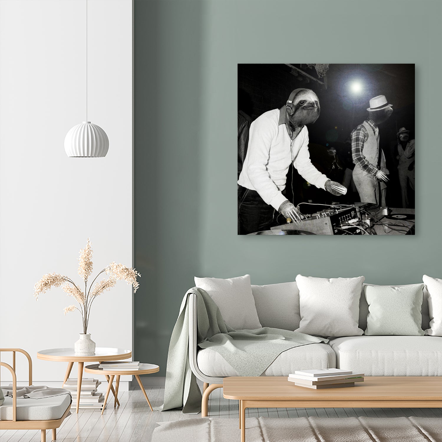 Last Night A Sloth Saved My Life by Luigi Tarini on GIANT ART - black photo manipulation