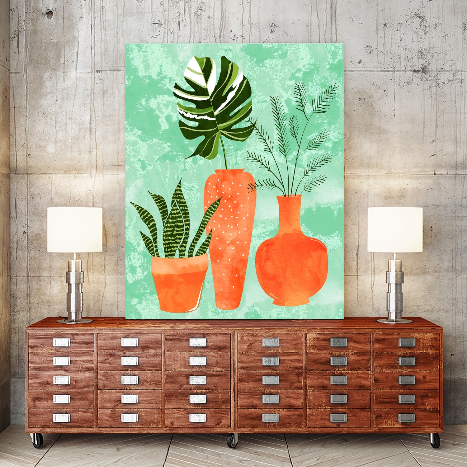 Water My Plants by Uma Gokhale on GIANT ART - green digital painting