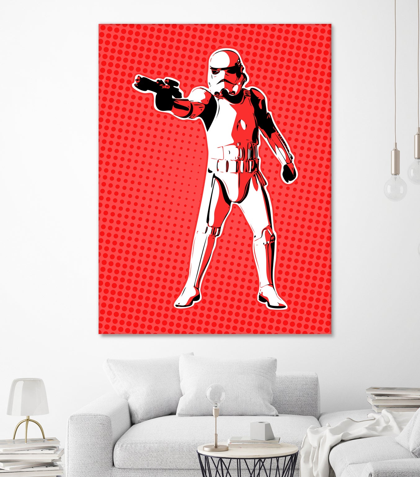 Stormtrooper | Pop Art by William Cuccio on GIANT ART - red digital painting