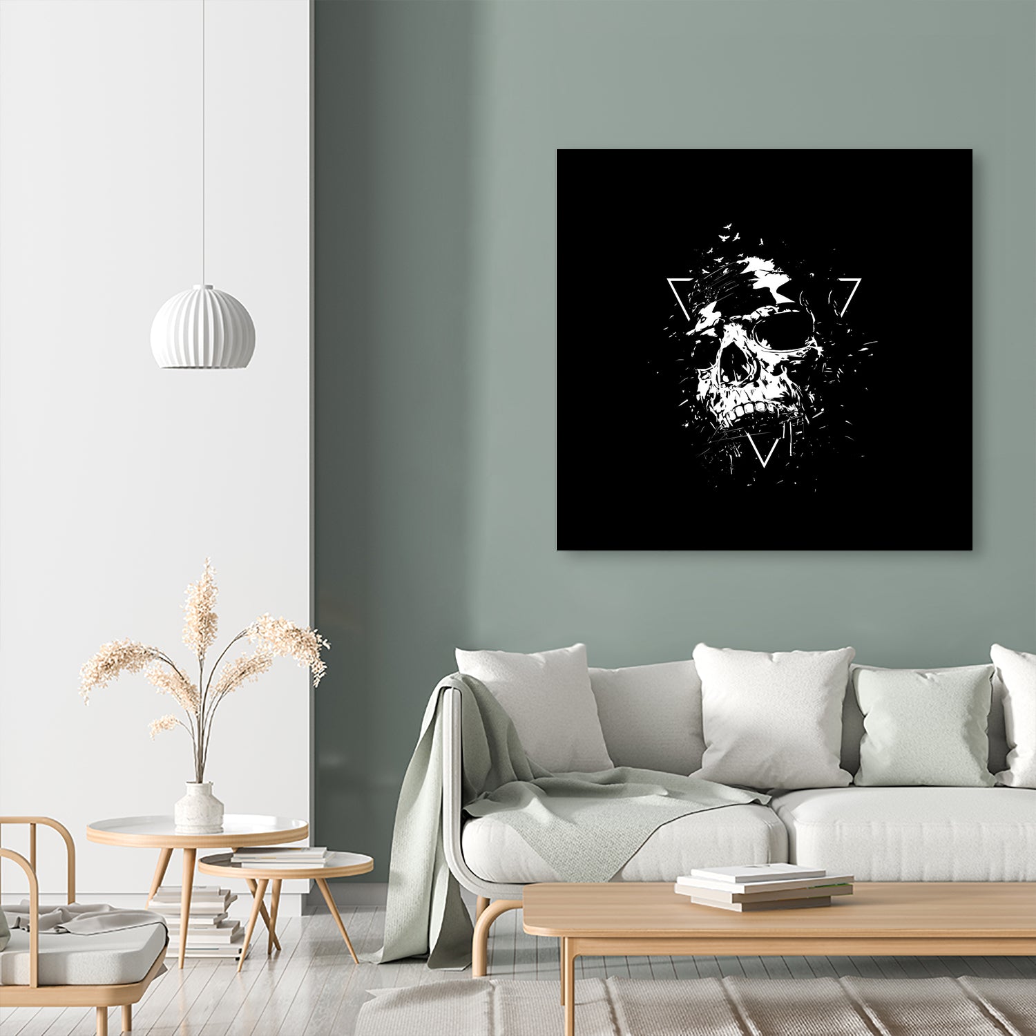 Skull X (bw) by Solti Balázs on GIANT ART - black digital painting