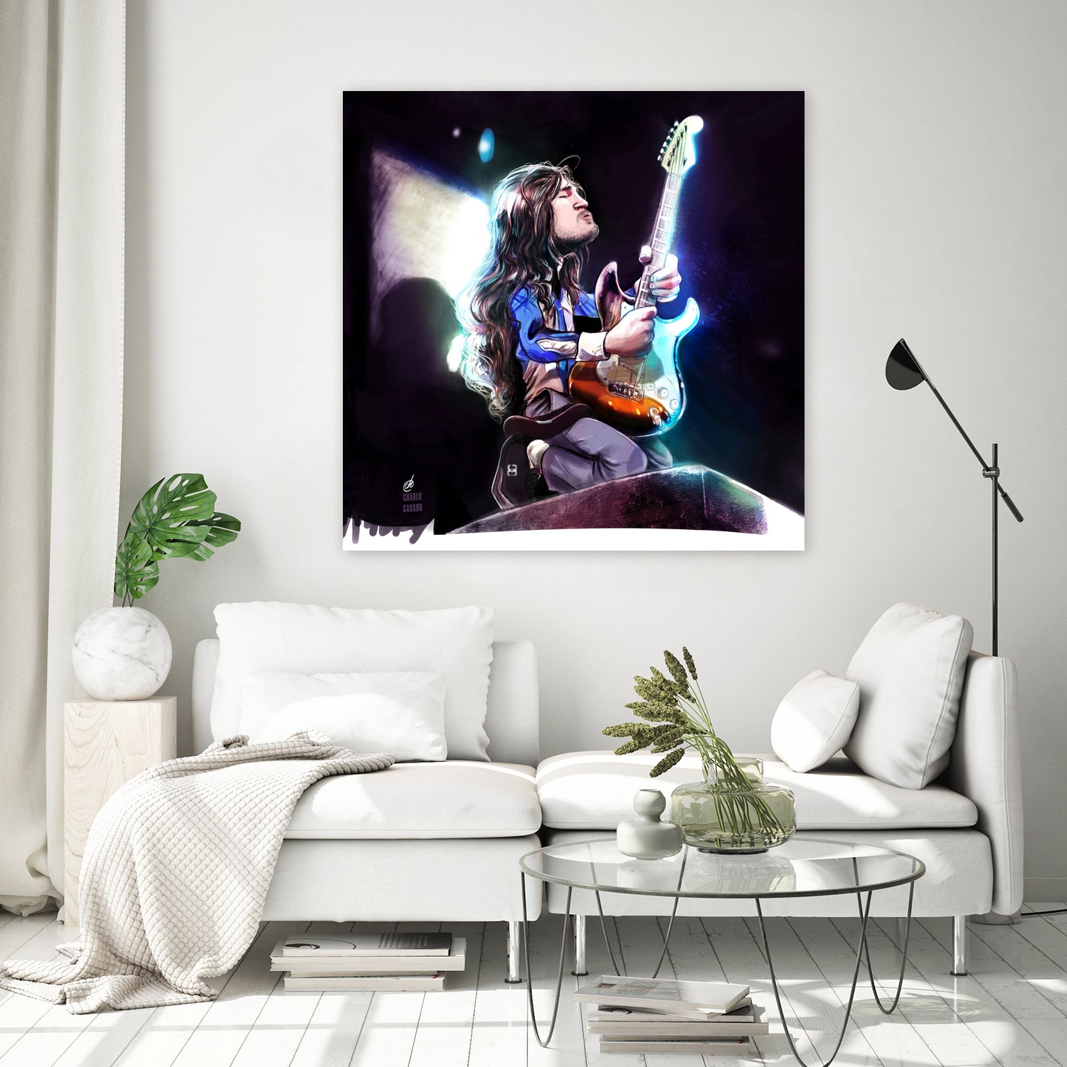 Frusciante Slane Castle by Charlie Casado on GIANT ART - black digital drawing