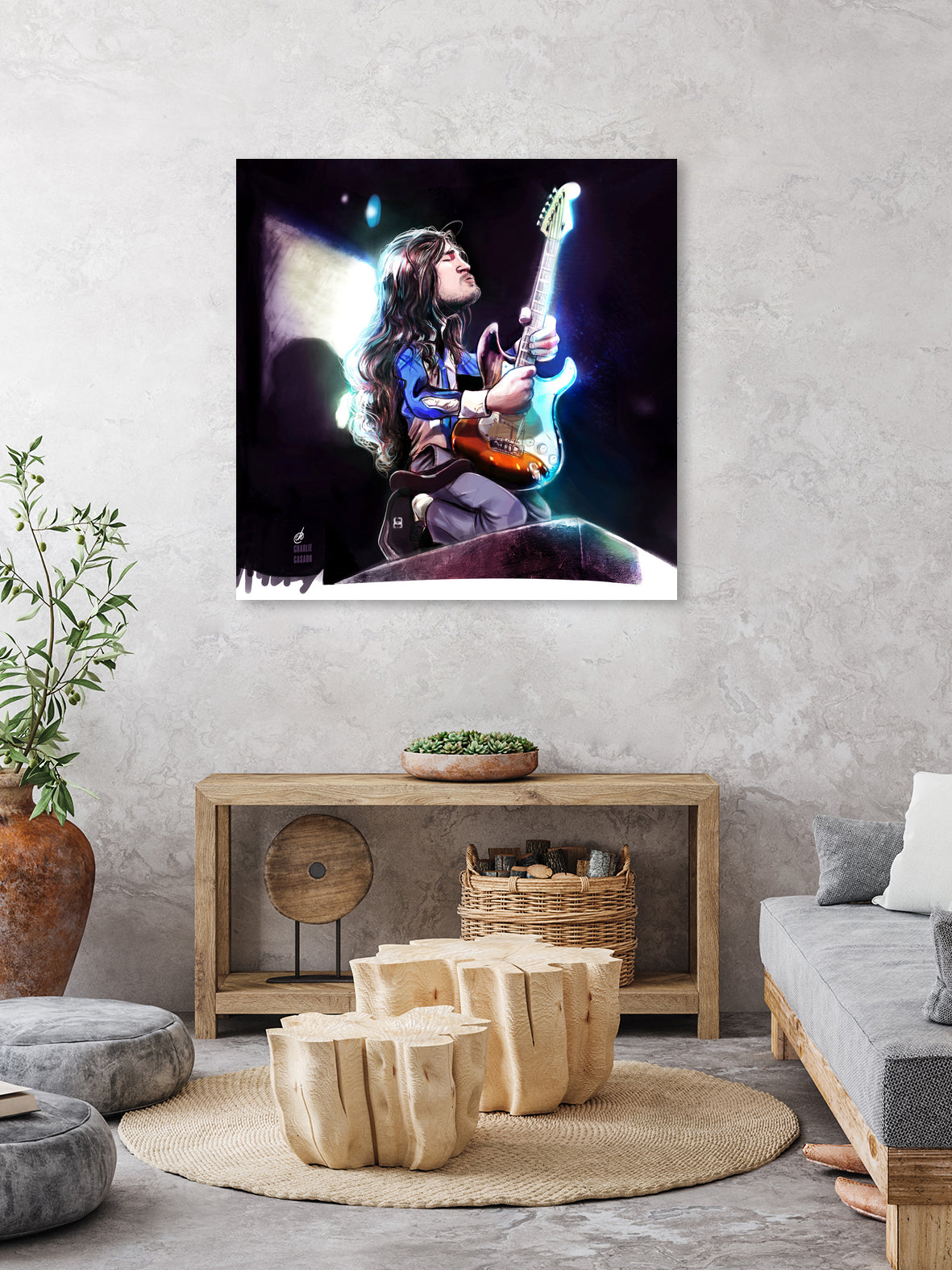Frusciante Slane Castle by Charlie Casado on GIANT ART - black digital drawing