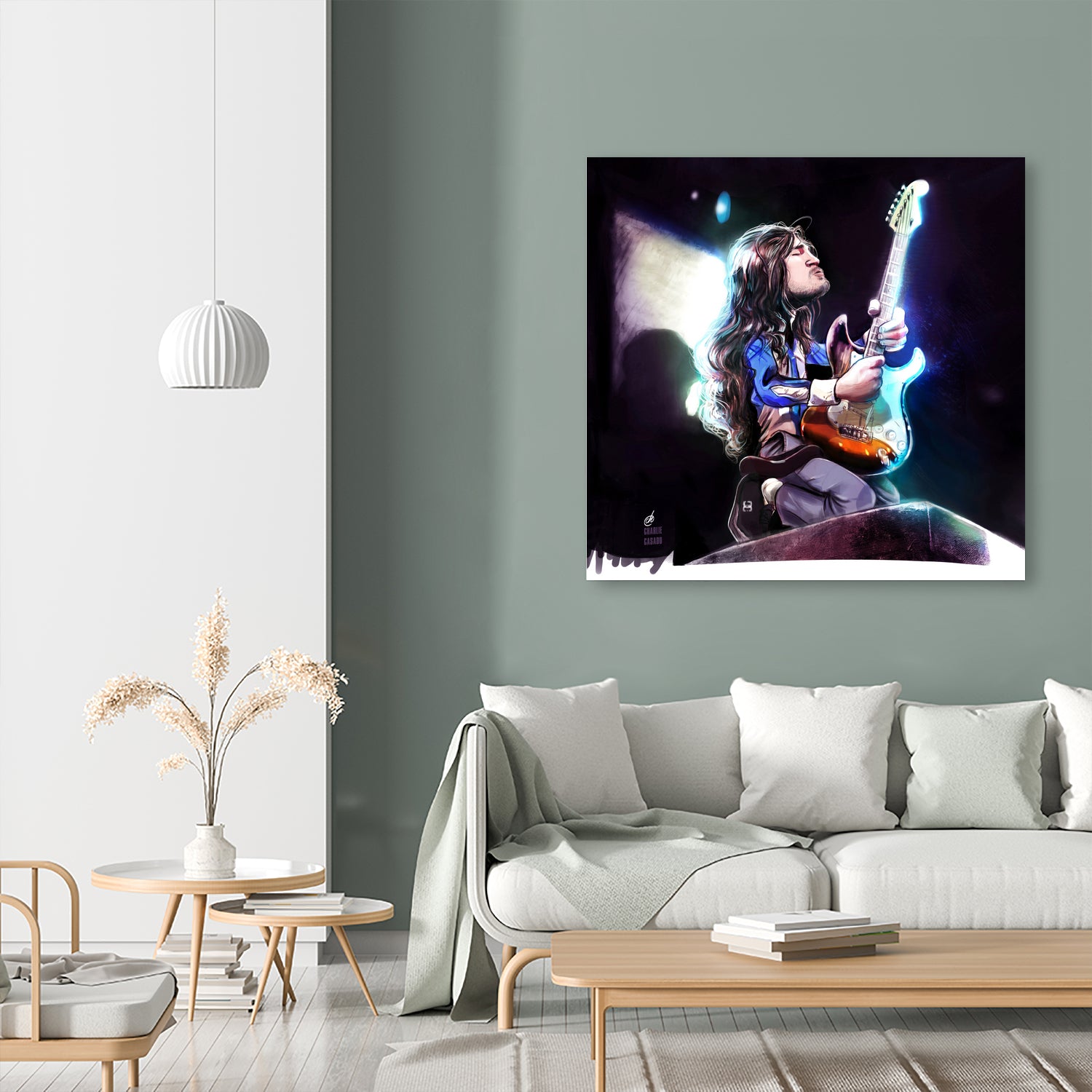 Frusciante Slane Castle by Charlie Casado on GIANT ART - black digital drawing
