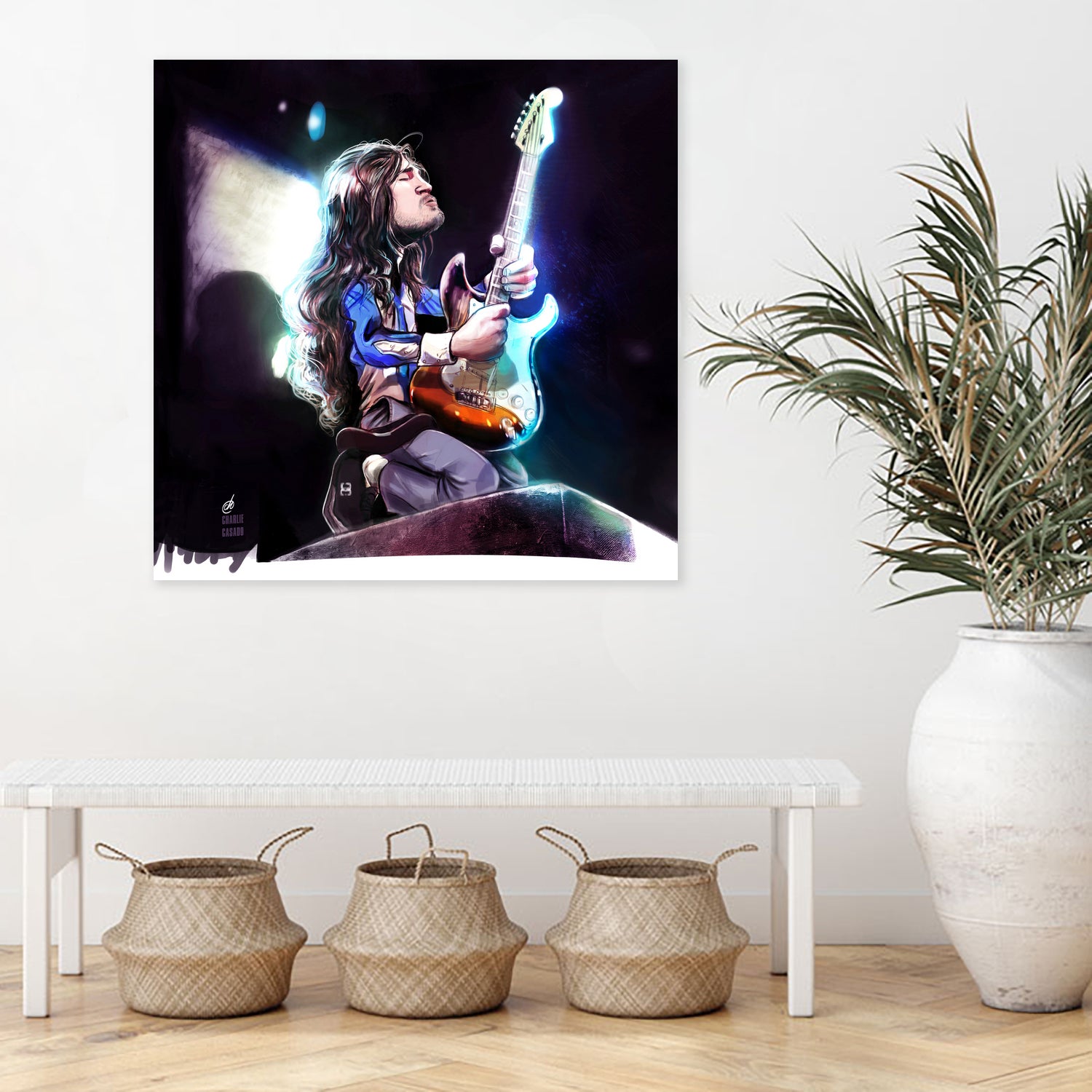 Frusciante Slane Castle by Charlie Casado on GIANT ART - black digital drawing