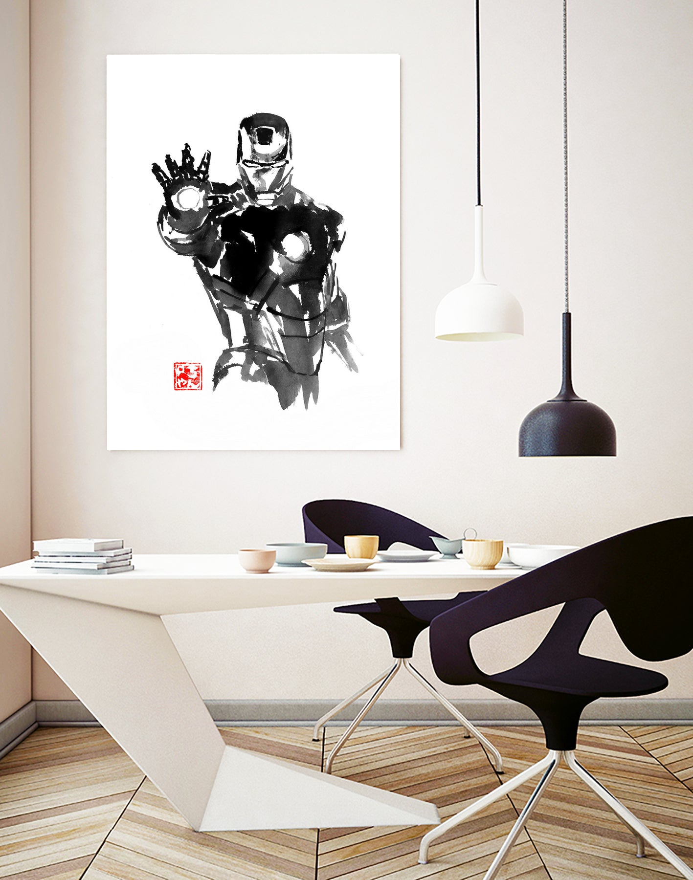 iron man by philippe imbert on GIANT ART - black character design