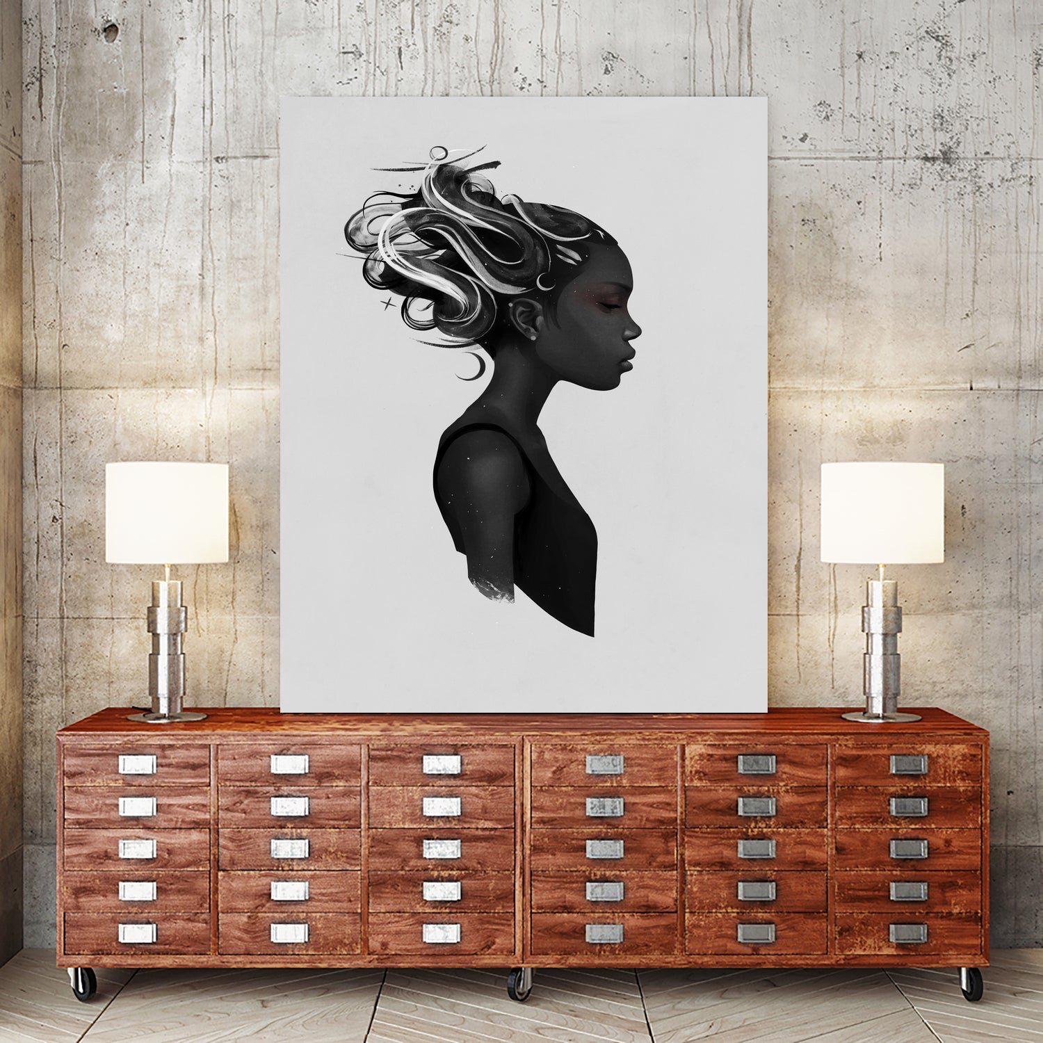 Hard To Say by Ruben Ireland on GIANT ART - black digital painting