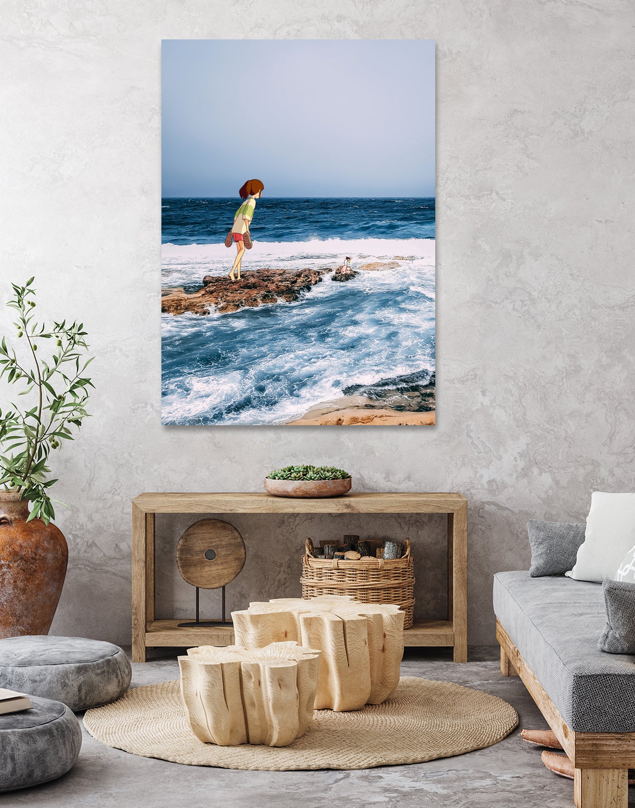 Crisp Salt Air by David Kostap on GIANT ART - blue photo manipulation